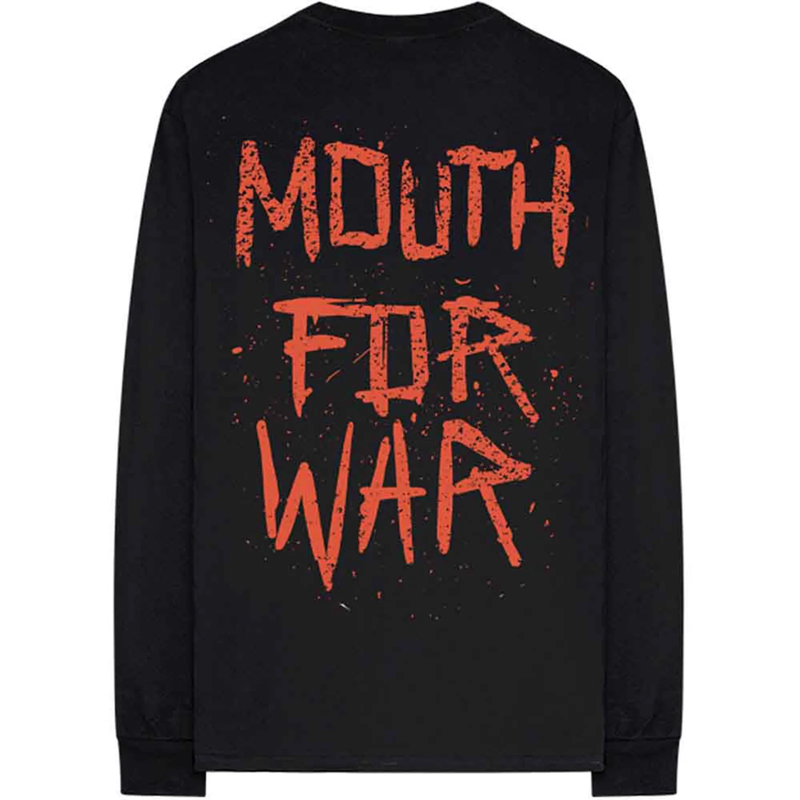 PANTERA - MOUTH FOR WAR - Long Sleeve T-Shirt Black (Back Print) - Image 2