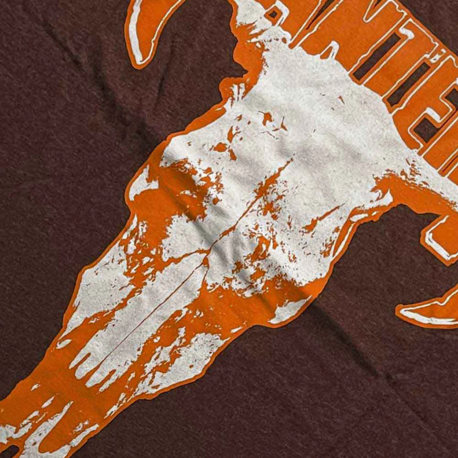 PANTERA - SKULL - Raglan T-Shirt Brown - Image 2