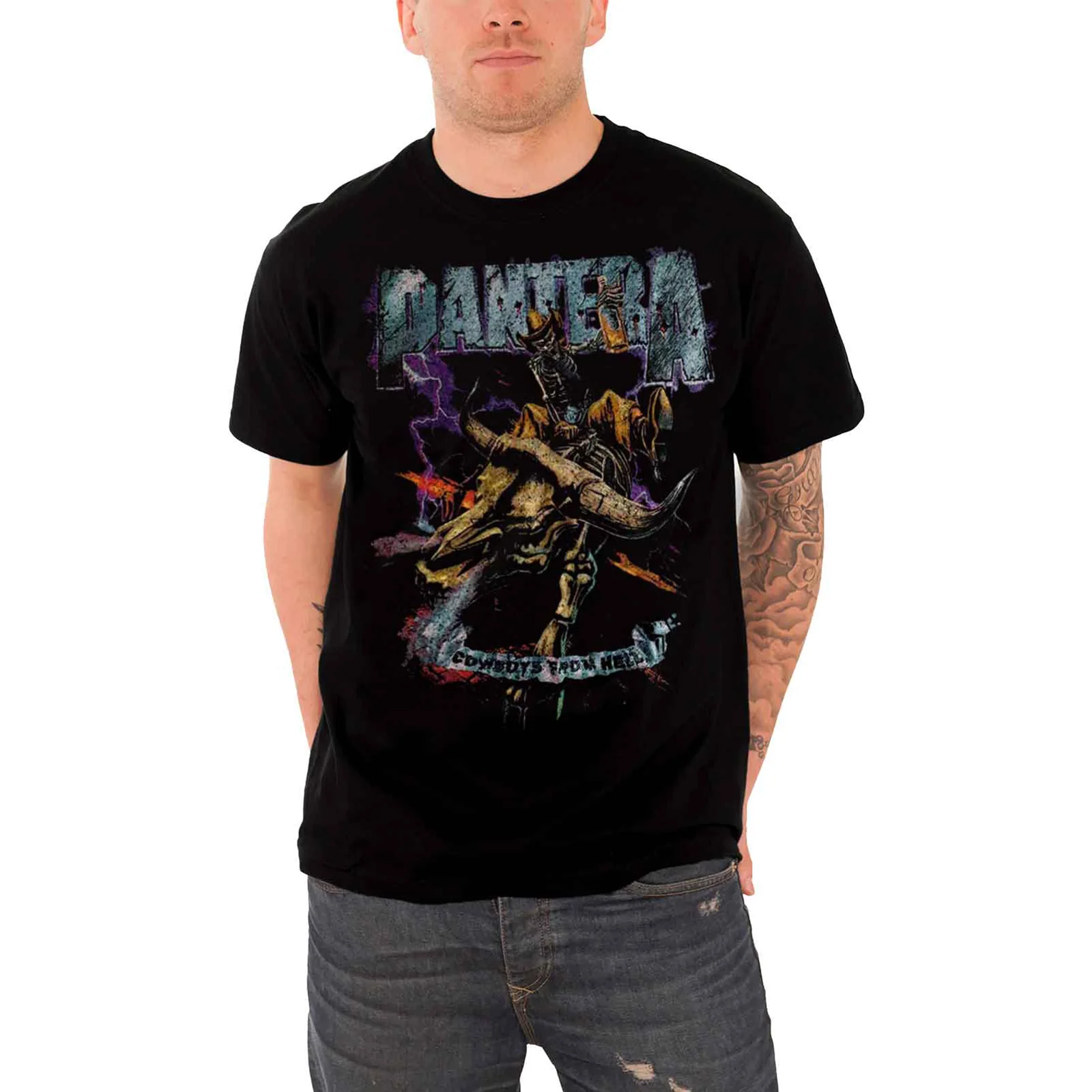 PANTERA - VINTAGE RIDER - T-Shirt Black - Image 2