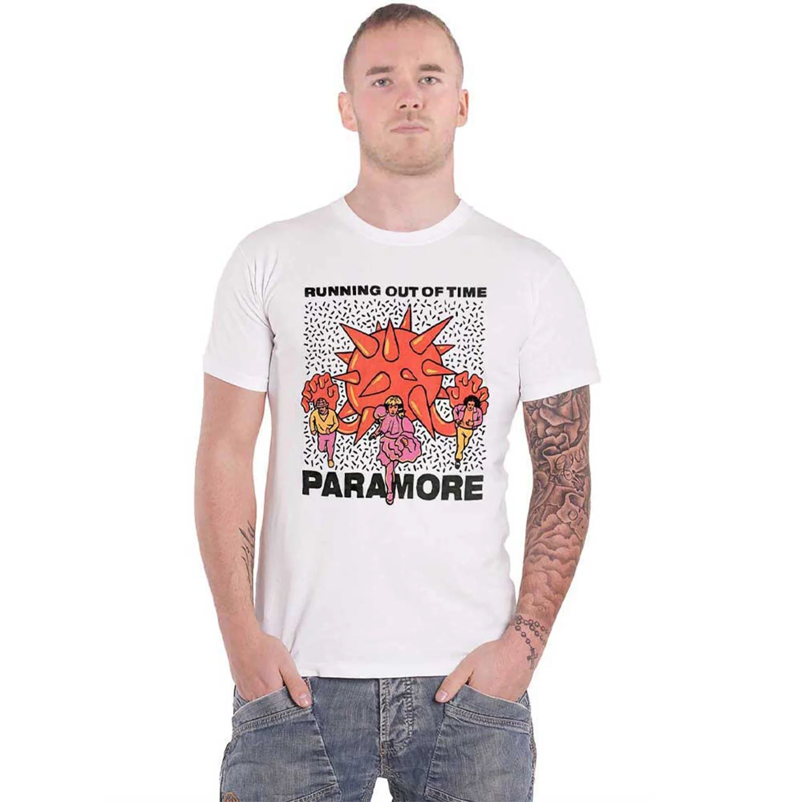 PARAMORE - RUNNING OUT OF TIME - T-Shirt White - Image 2