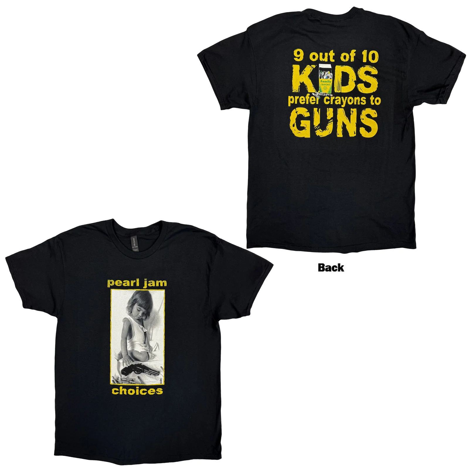 PEARL JAM - CHOICES - T-Shirt Black (Back Print)