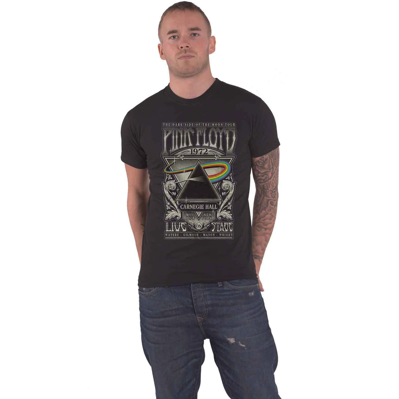 PINK FLOYD - CARNEGIE HALL POSTER - T-Shirt Black - Image 2