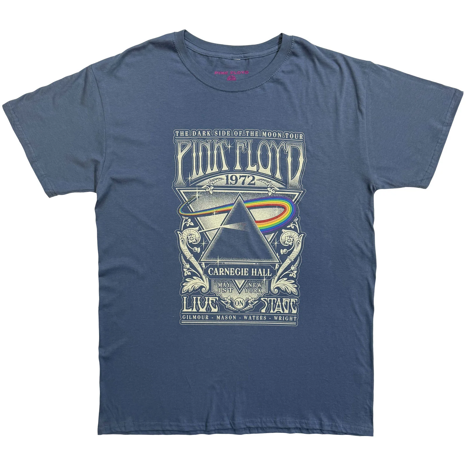 PINK FLOYD - CARNEGIE HALL POSTER - T-Shirt Blue