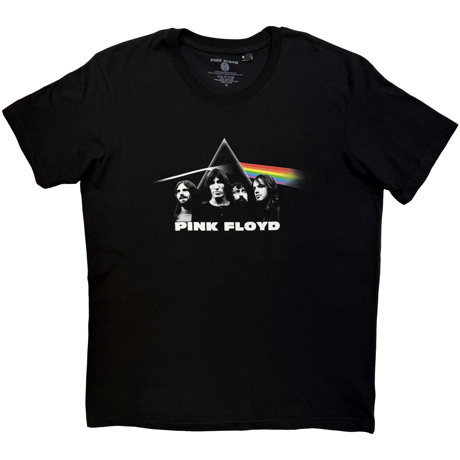 PINK FLOYD - DARK SIDE OF THE MOON BAND & PRISM - T-Shirt Black