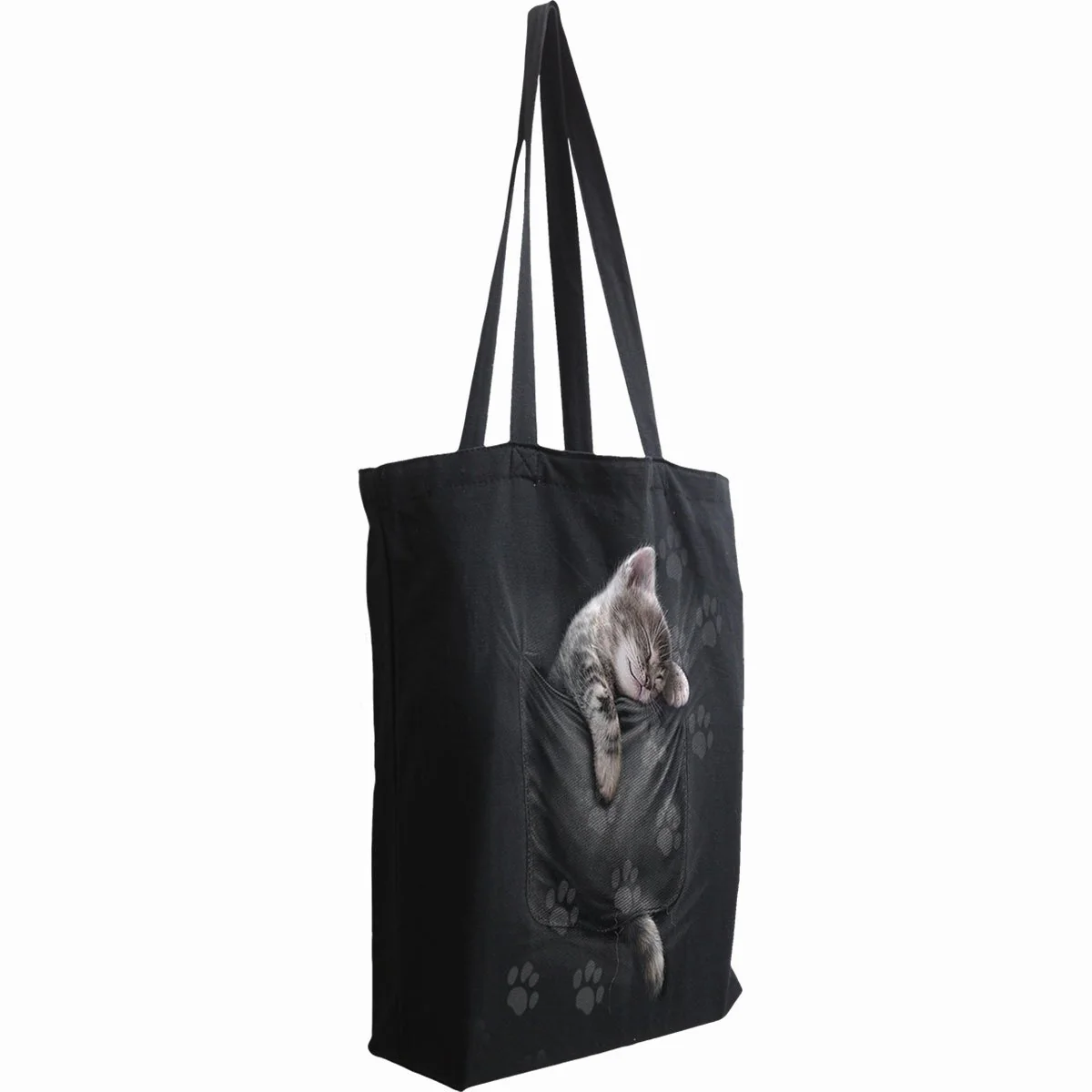 POCKET KITTEN - Bag 4 Life - Canvas 80z Long Handle Tote Bag - Image 2