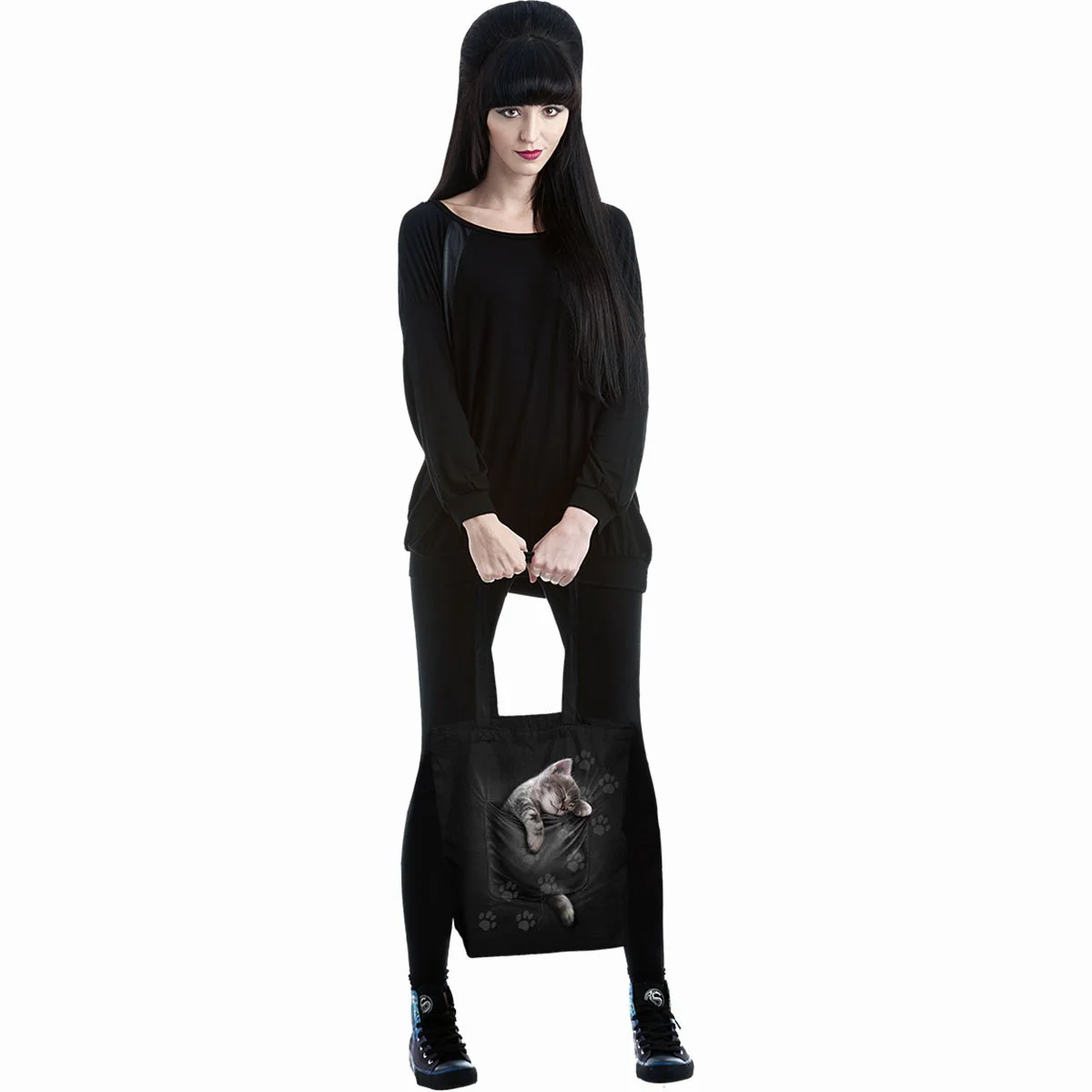 POCKET KITTEN - Bag 4 Life - Canvas 80z Long Handle Tote Bag - Image 3