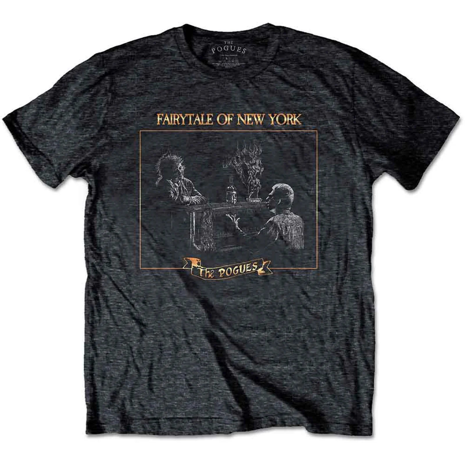 THE POGUES - FAIRYTALE PIANO - T-Shirt Grey
