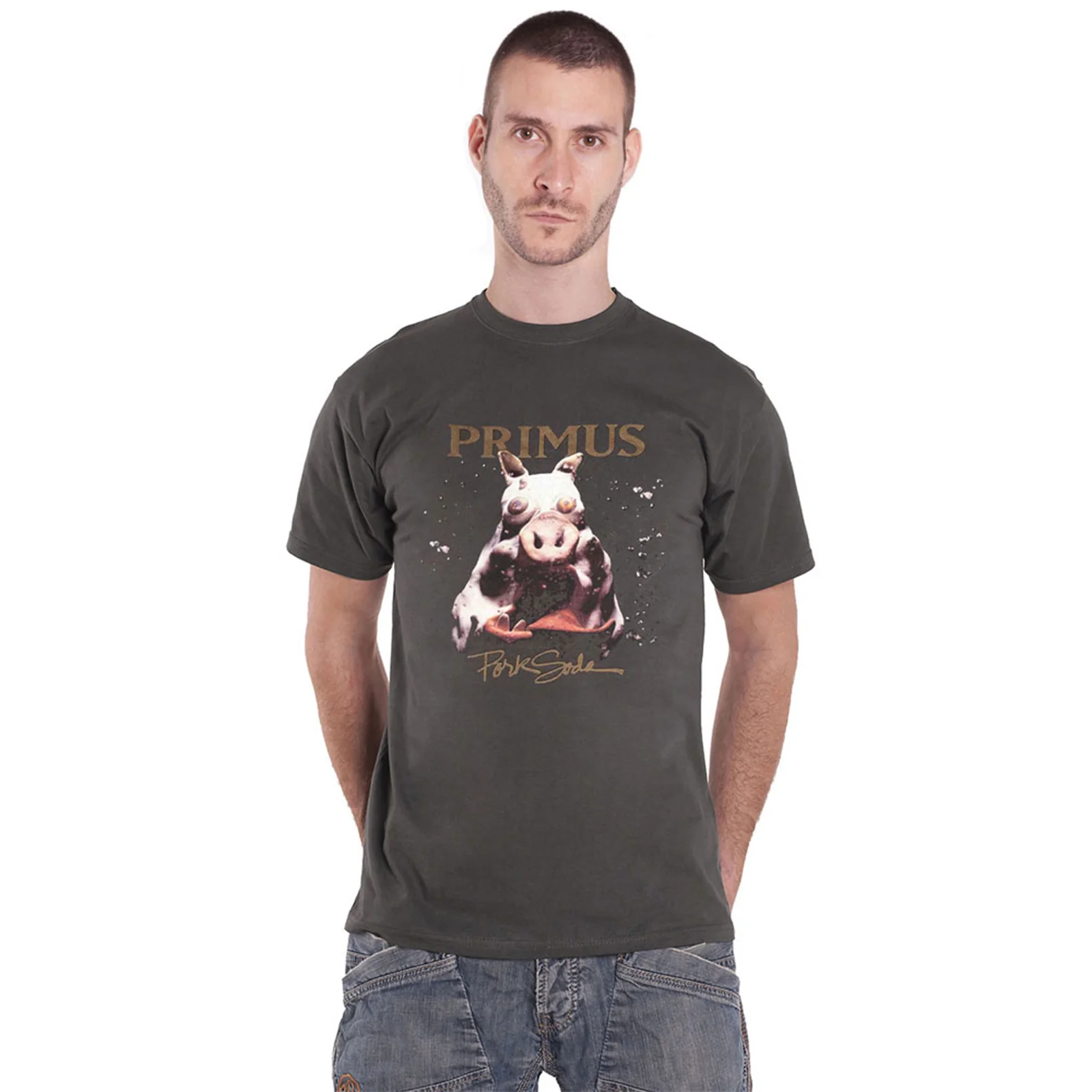 PRIMUS - PORK SODA - T-Shirt Grey - Image 2