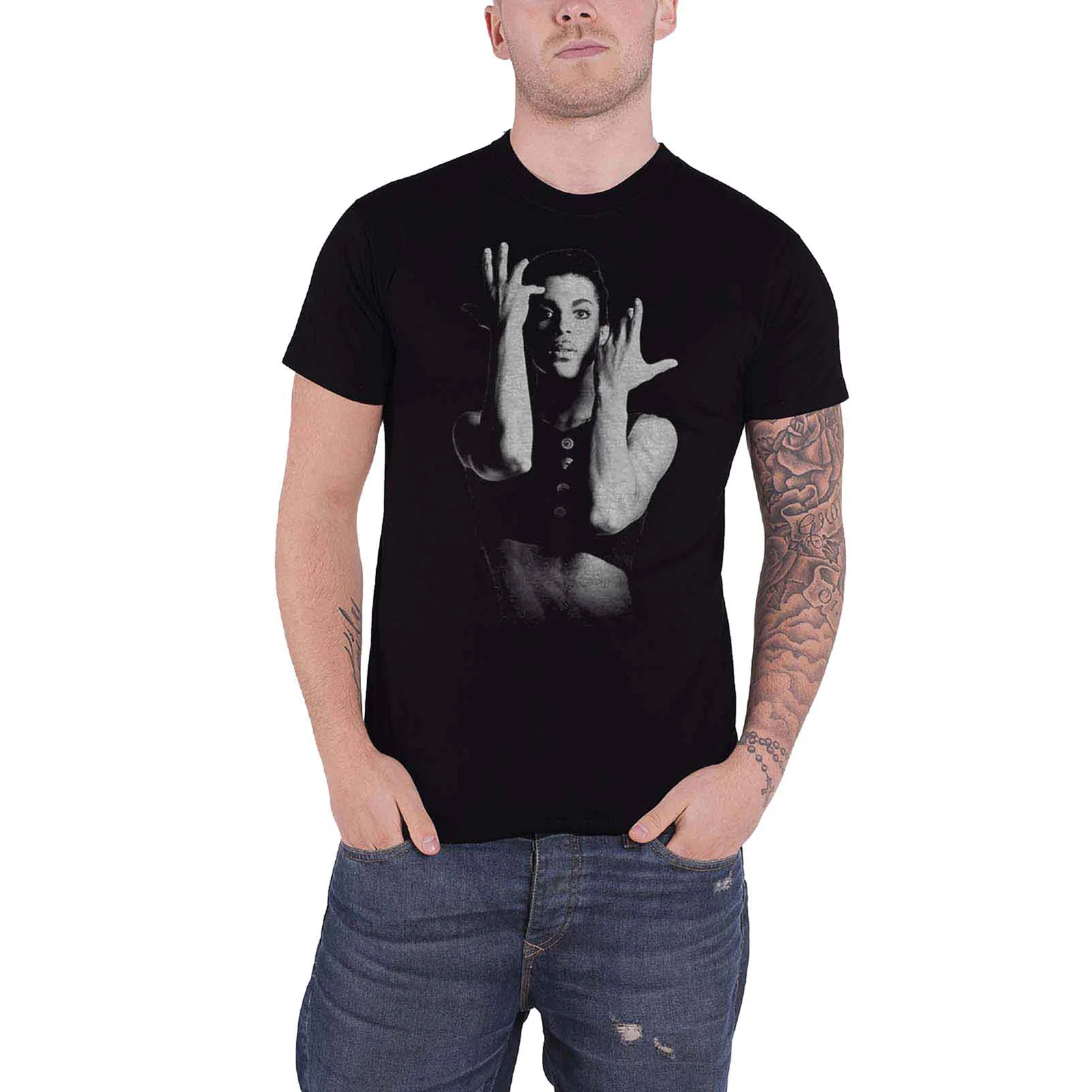 PRINCE - PARADE SIGNATURE - T-Shirt Black (Back Print) - Image 3