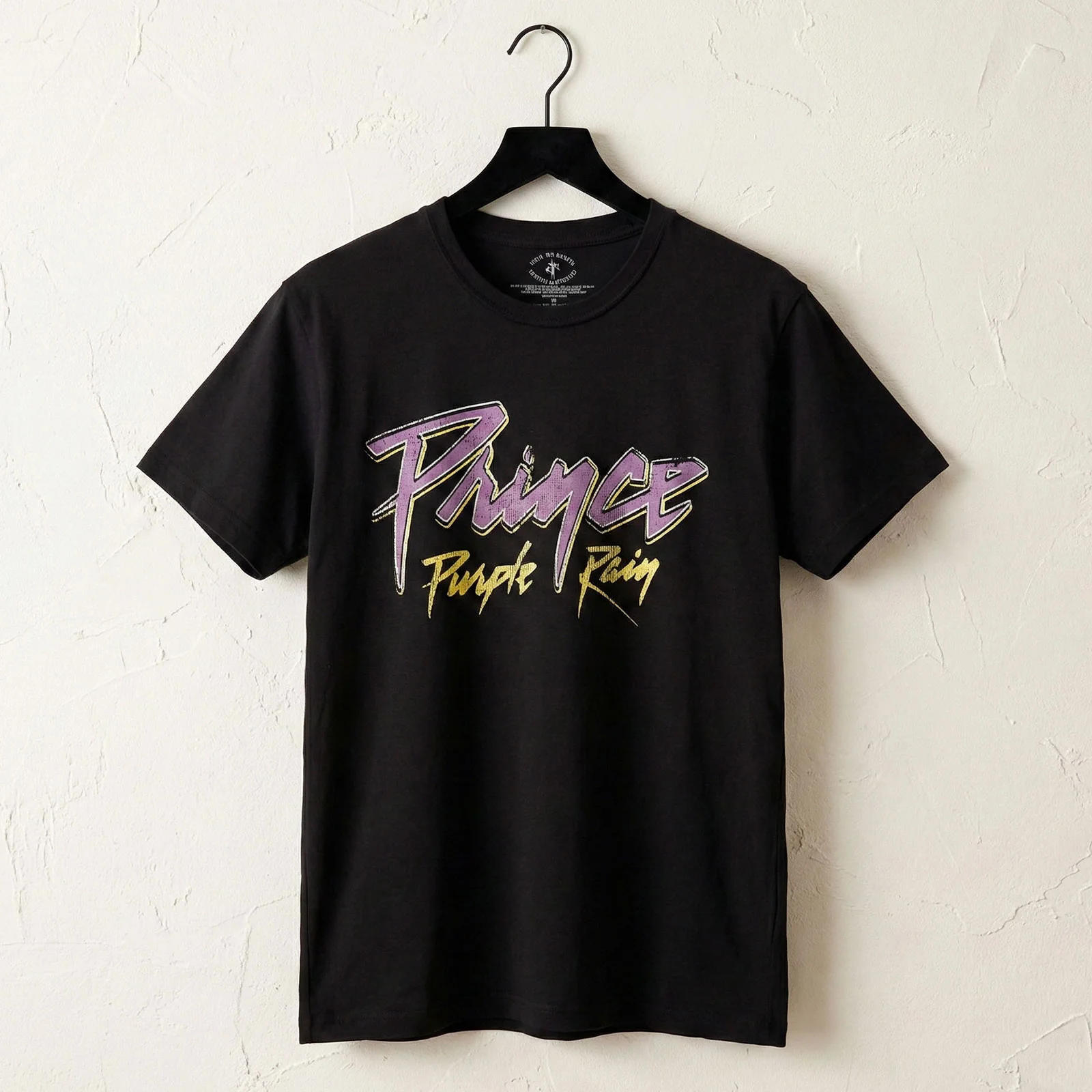 PRINCE - PURPLE RAIN 40TH ANNIVERSARY - Carbon T-Shirt Black (Back Print) - Image 3