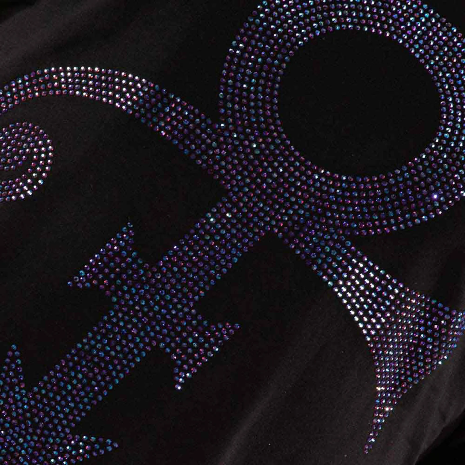 PRINCE - PURPLE SYMBOL - T-Shirt Black (Embellished) - Image 2