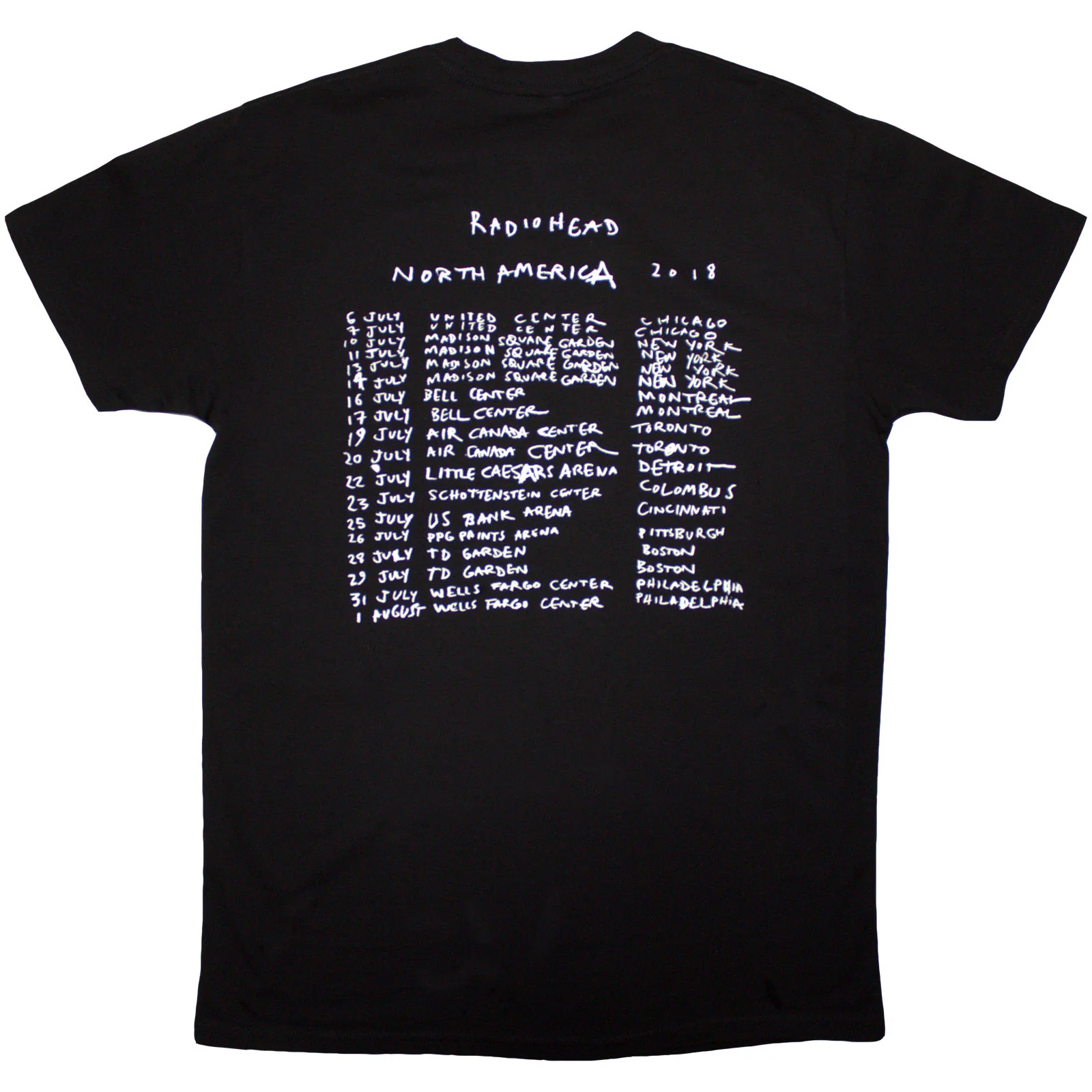 RADIOHEAD - BEARHEAD CREST - Organic T-Shirt Black (Back Print) - Image 2