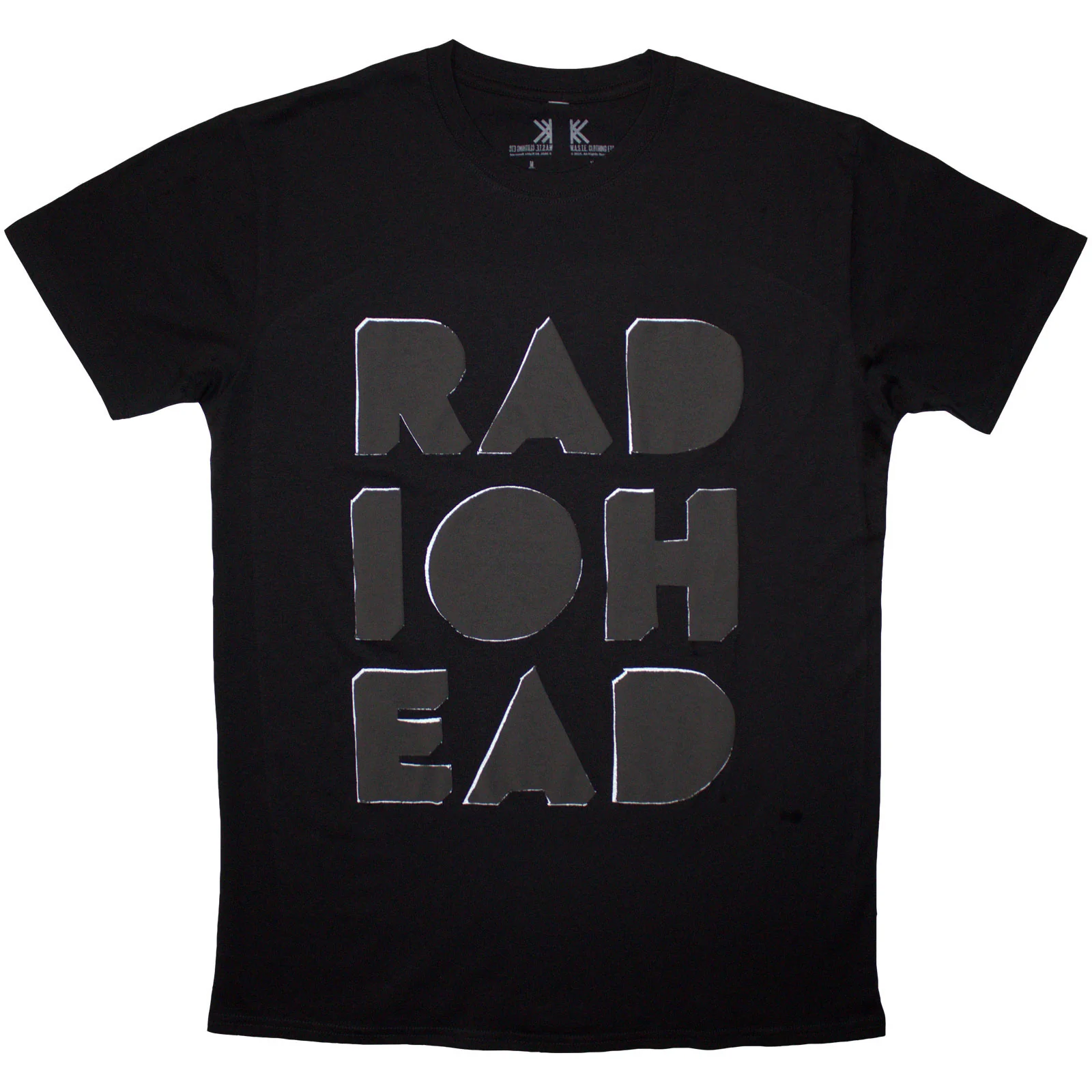 RADIOHEAD - NOTE PAD - Debossed T-Shirt Black
