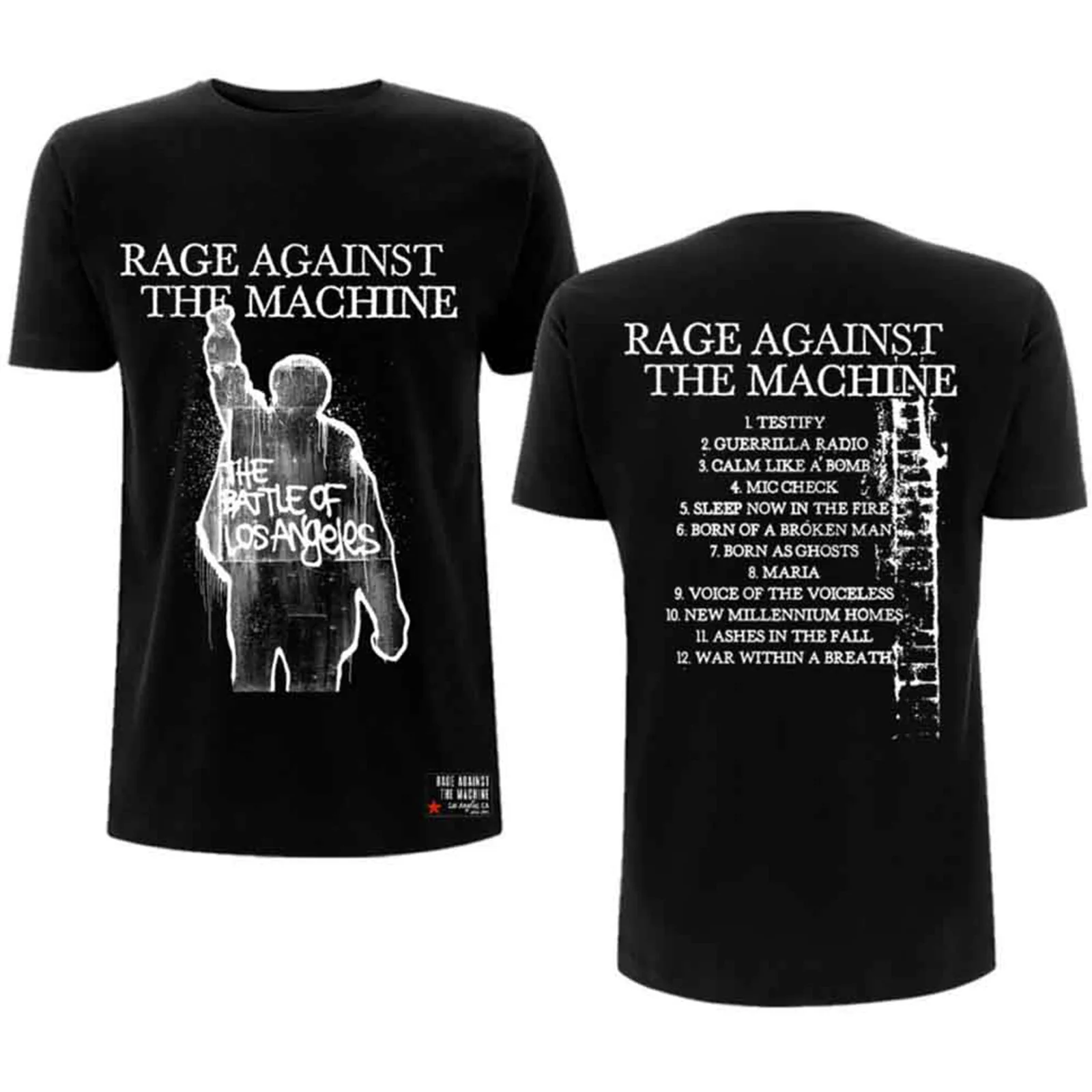 RAGE AGAINST THE MACHINE - BOLA ALBUM COVER - T-Shirt Black (Back Print) - Image 2