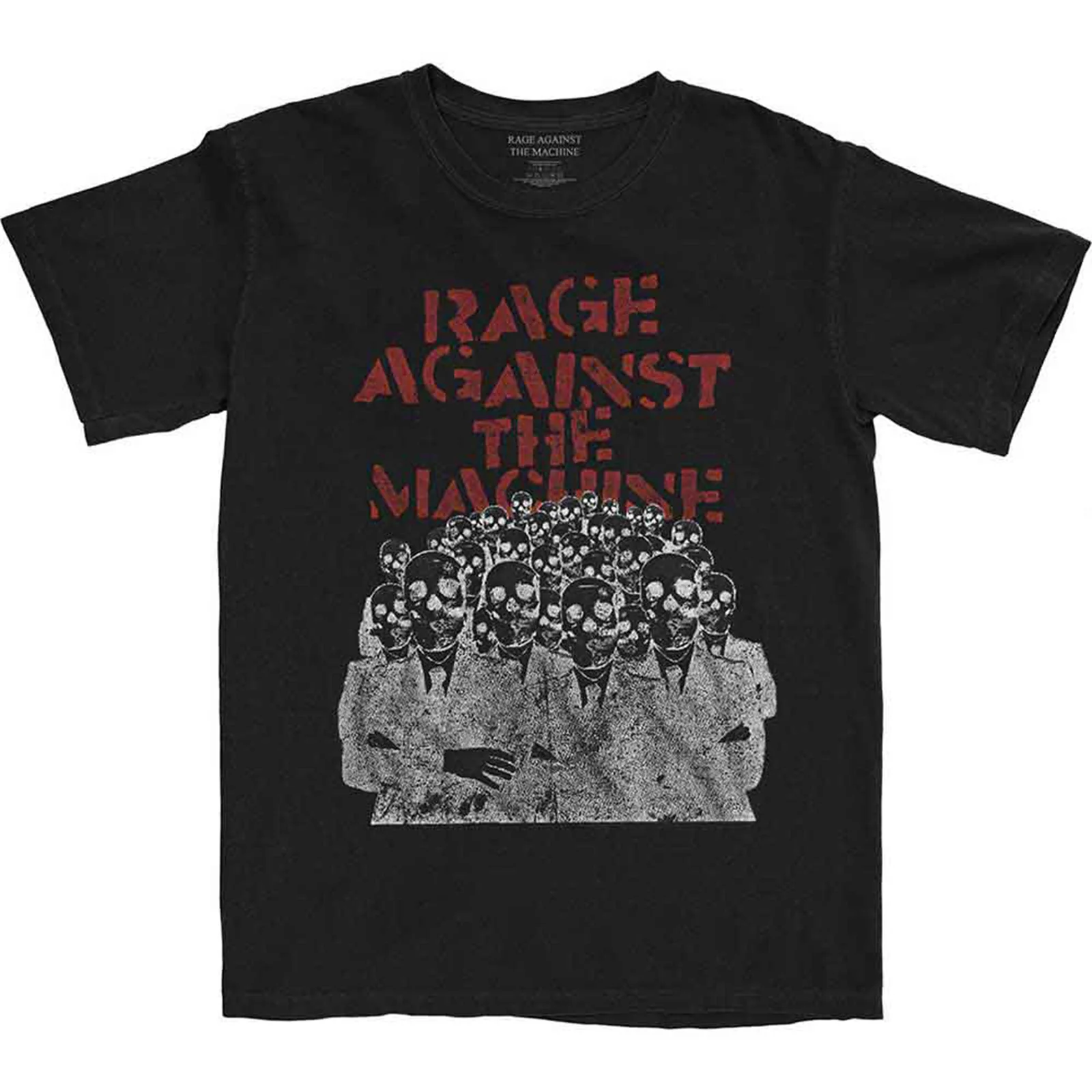 RAGE AGAINST THE MACHINE - CROWD MASKS - T-Shirt Black
