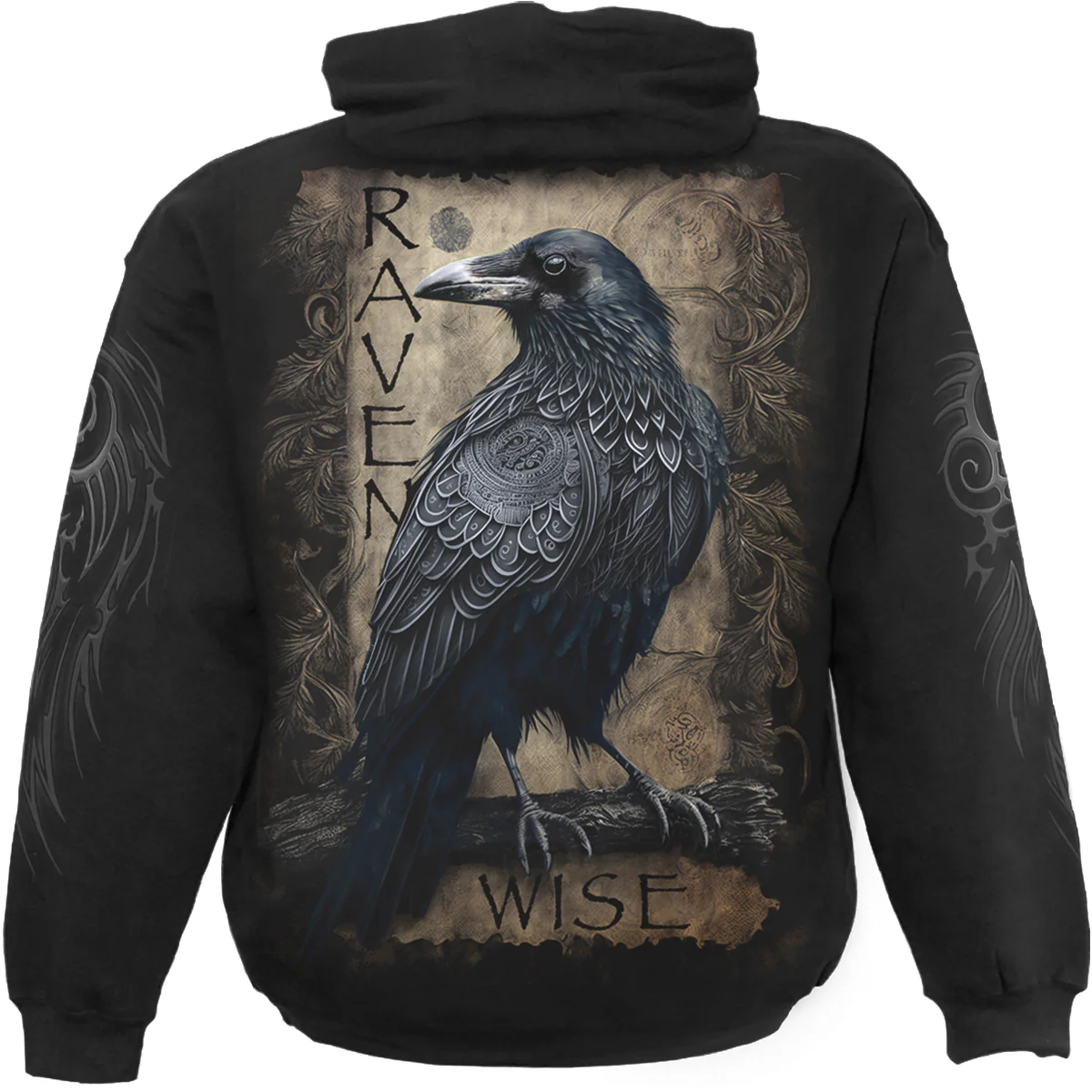 RAVEN WISE - Hoody Black - Image 2