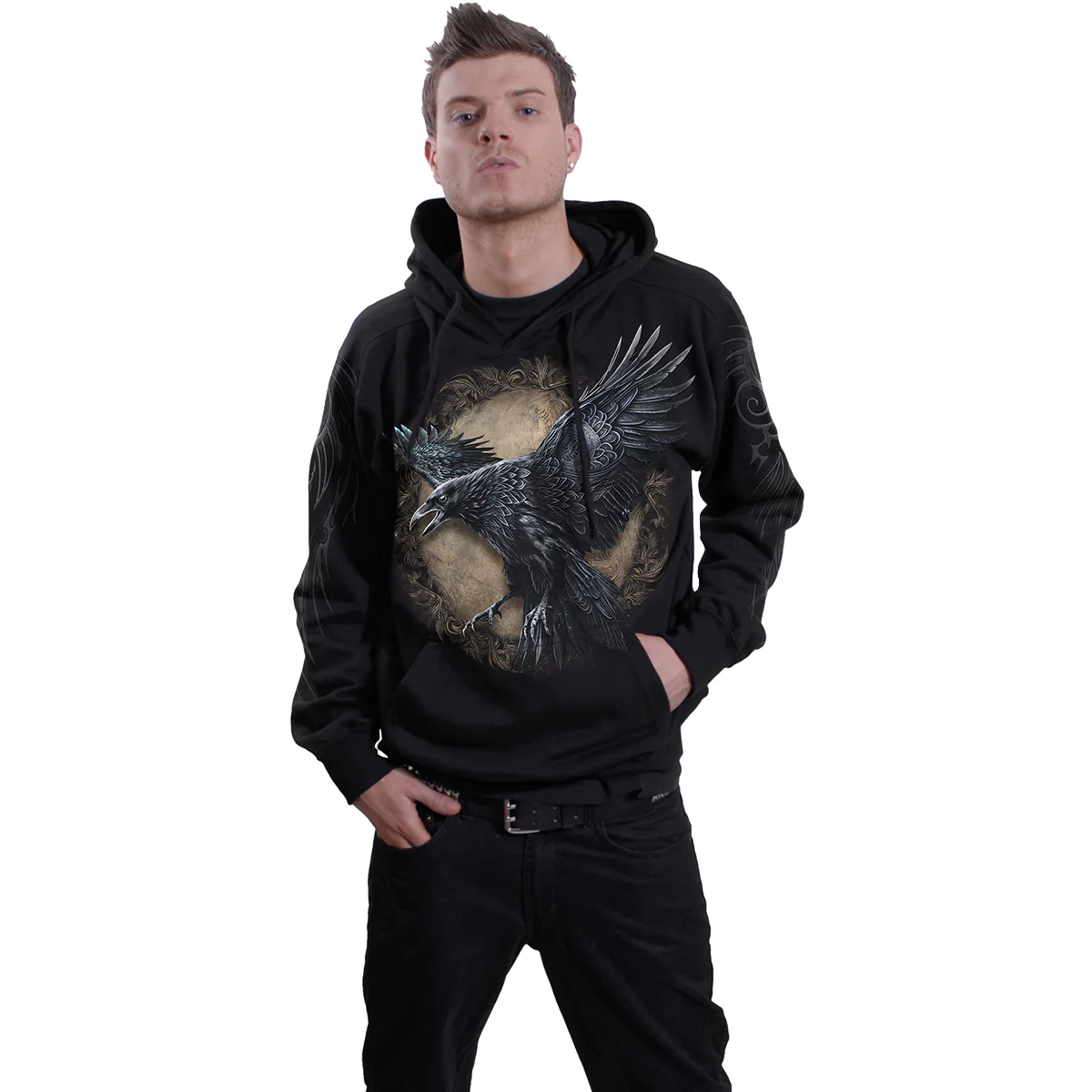 RAVEN WISE - Hoody Black - Image 3