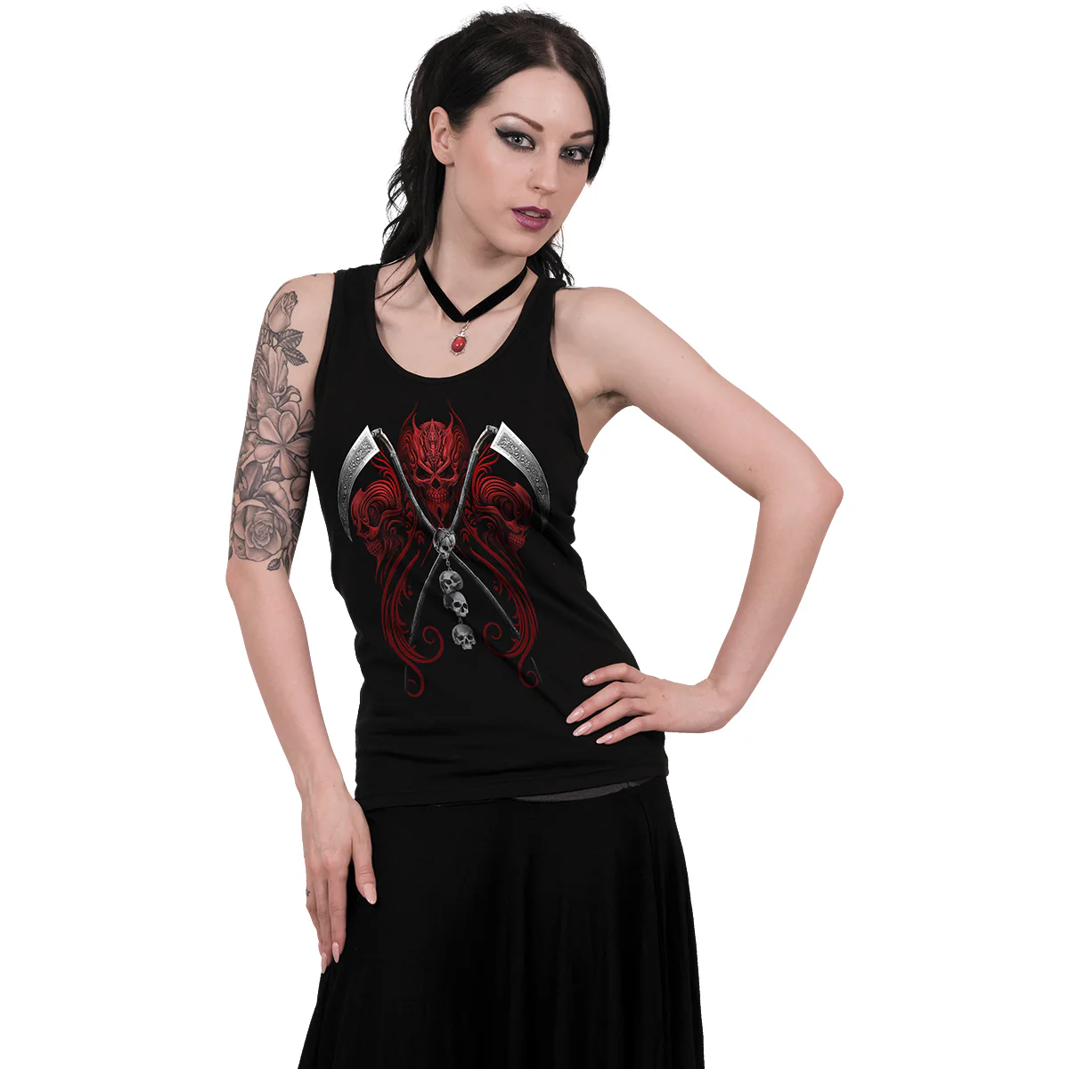 REAPERESS - Razor Back Top Black - Image 3