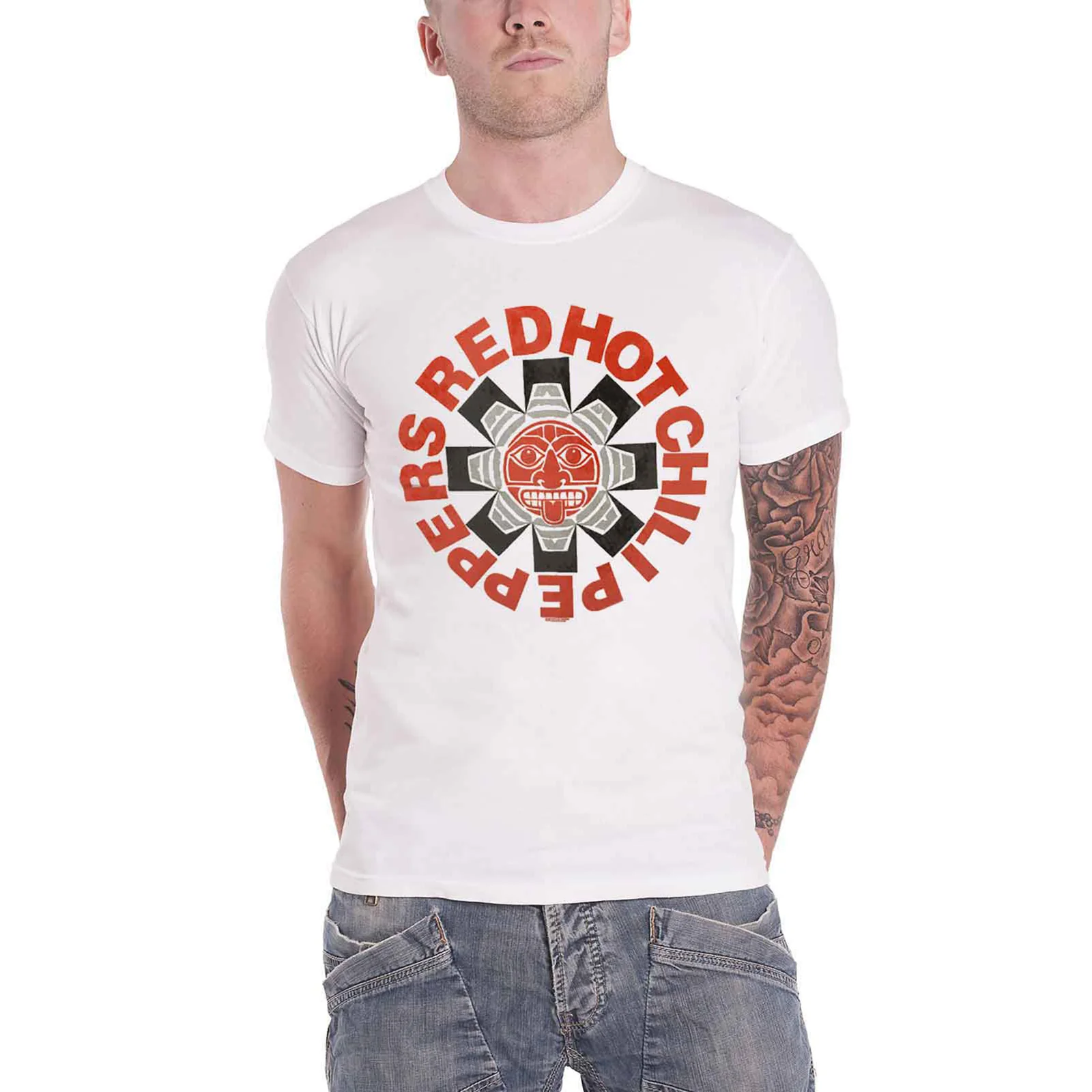 RED HOT CHILI PEPPERS - AZTEC - T-Shirt White - Image 2