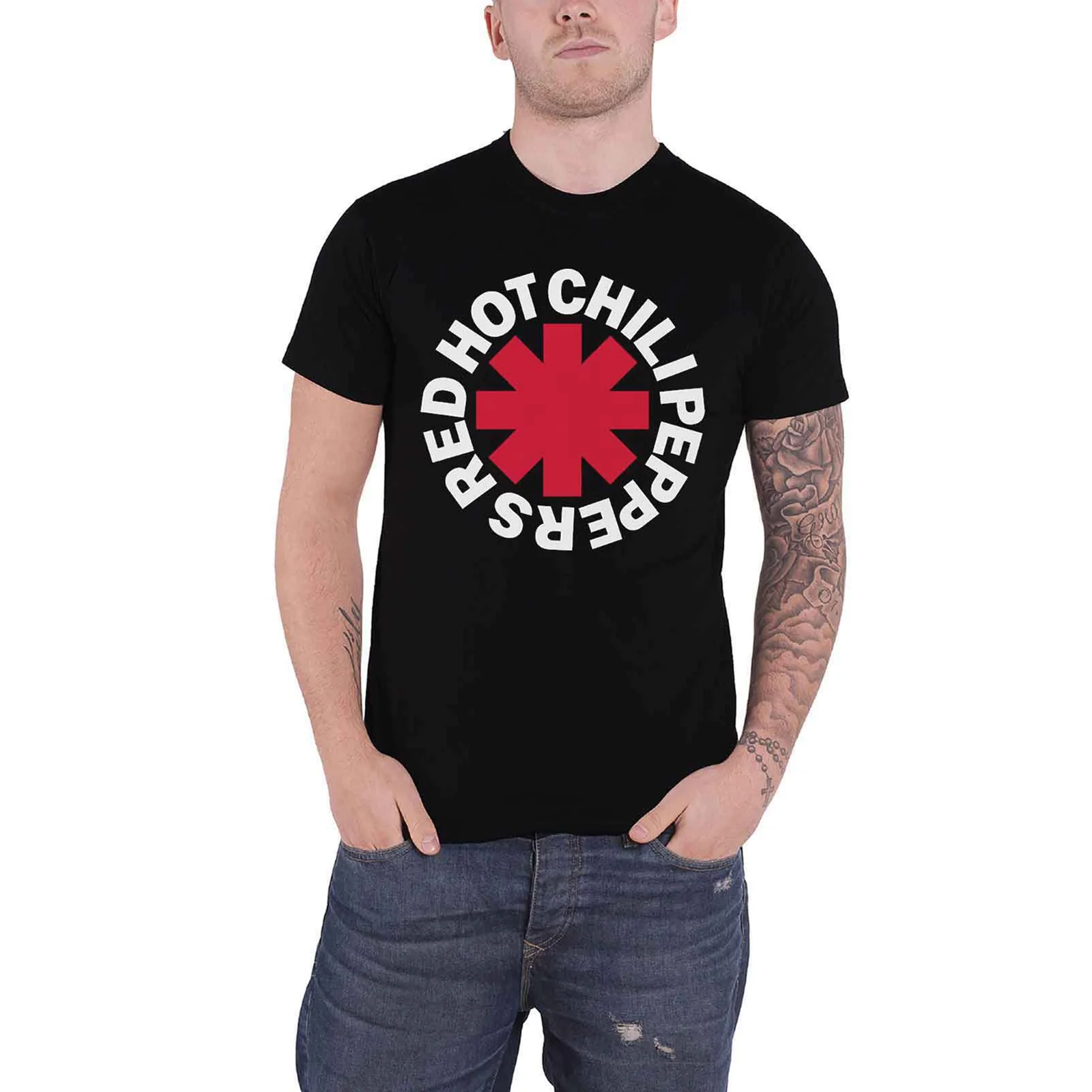 RED HOT CHILI PEPPERS - CLASSIC ASTERISK - T-Shirt Black - Image 2