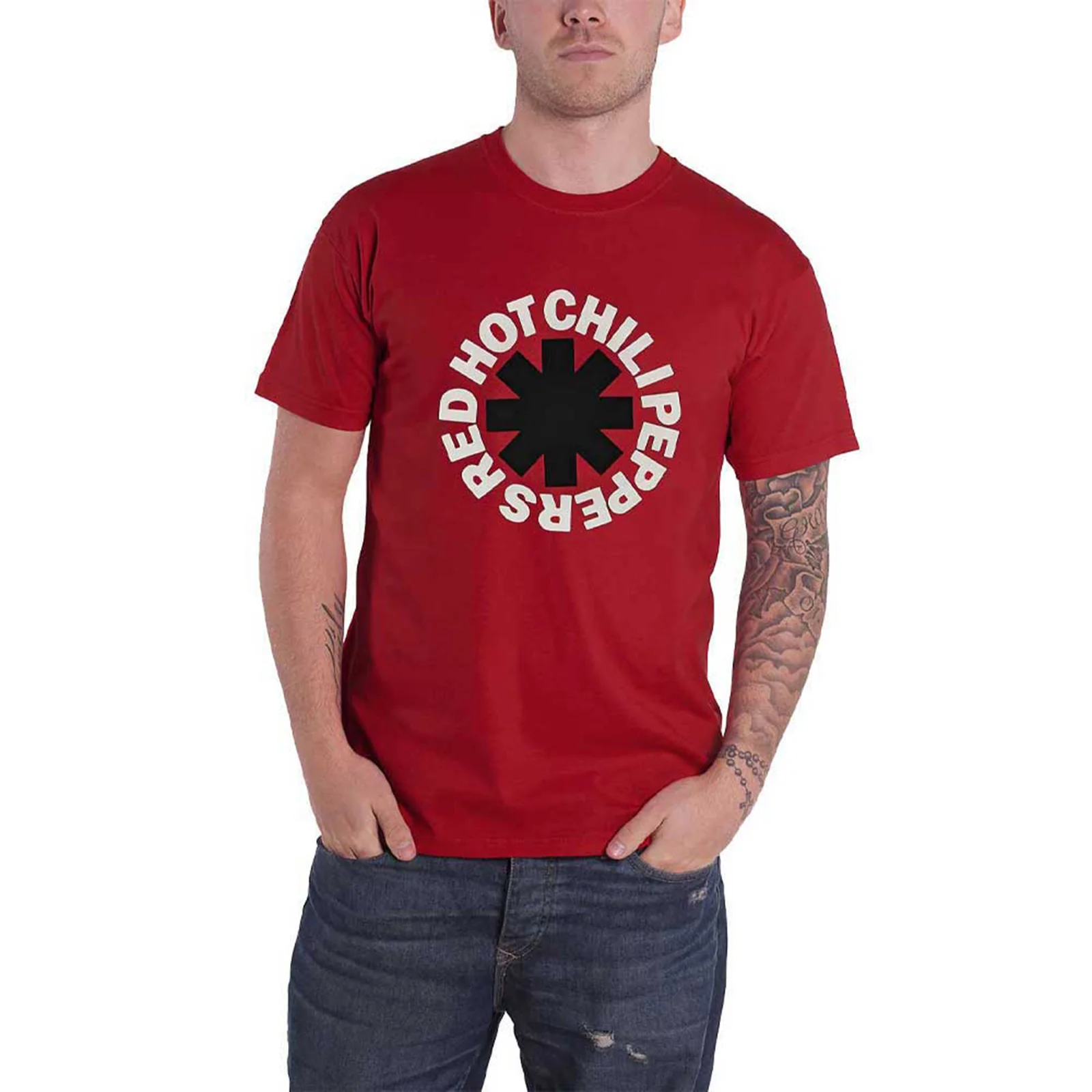 RED HOT CHILI PEPPERS - CLASSIC ASTERISK - T-Shirt Red - Image 2