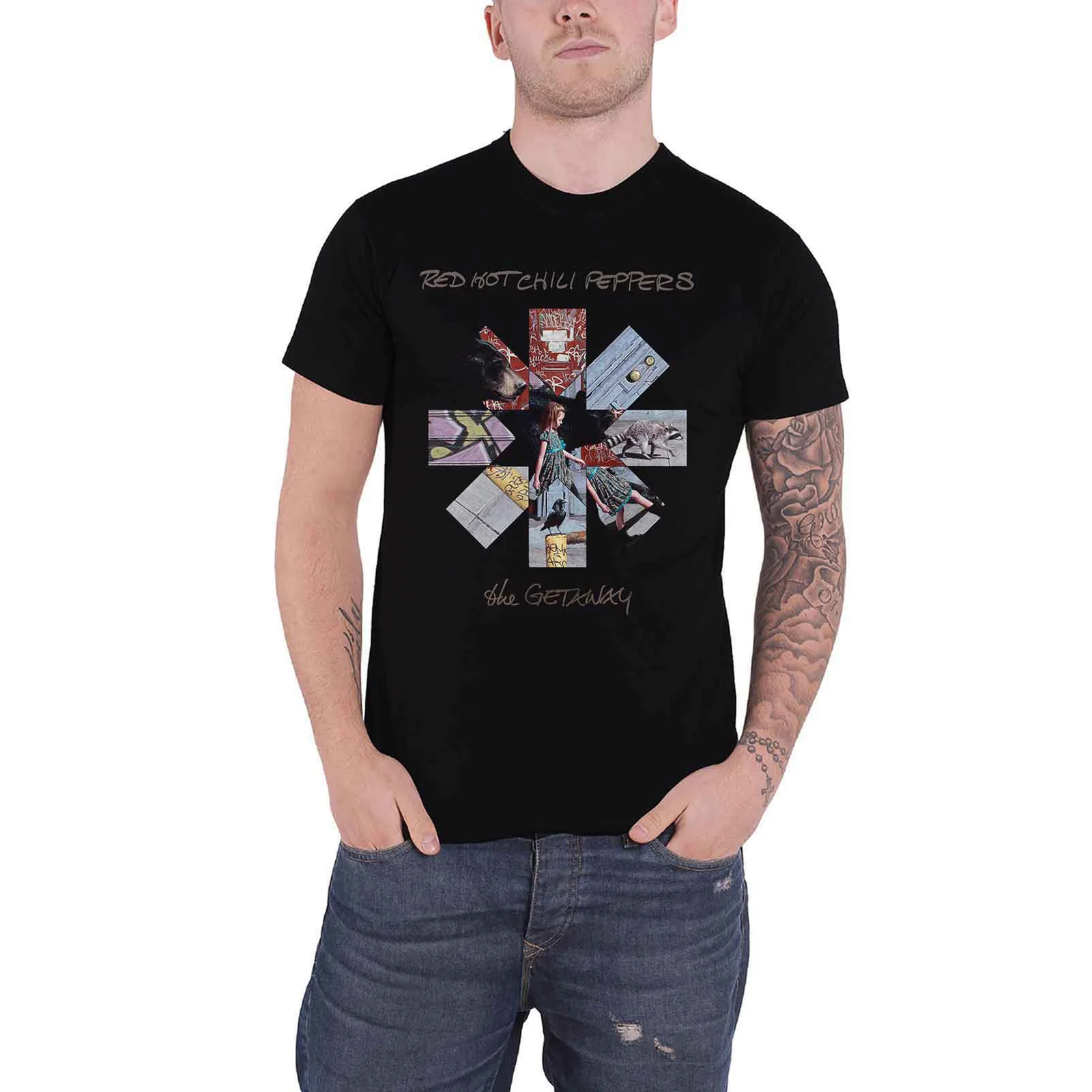 RED HOT CHILI PEPPERS - GETAWAY ALBUM ASTERISK - T-Shirt Black - Image 2