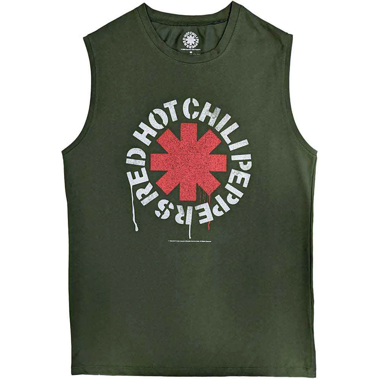 RED HOT CHILI PEPPERS - STENCIL - Tank T-Shirt Green