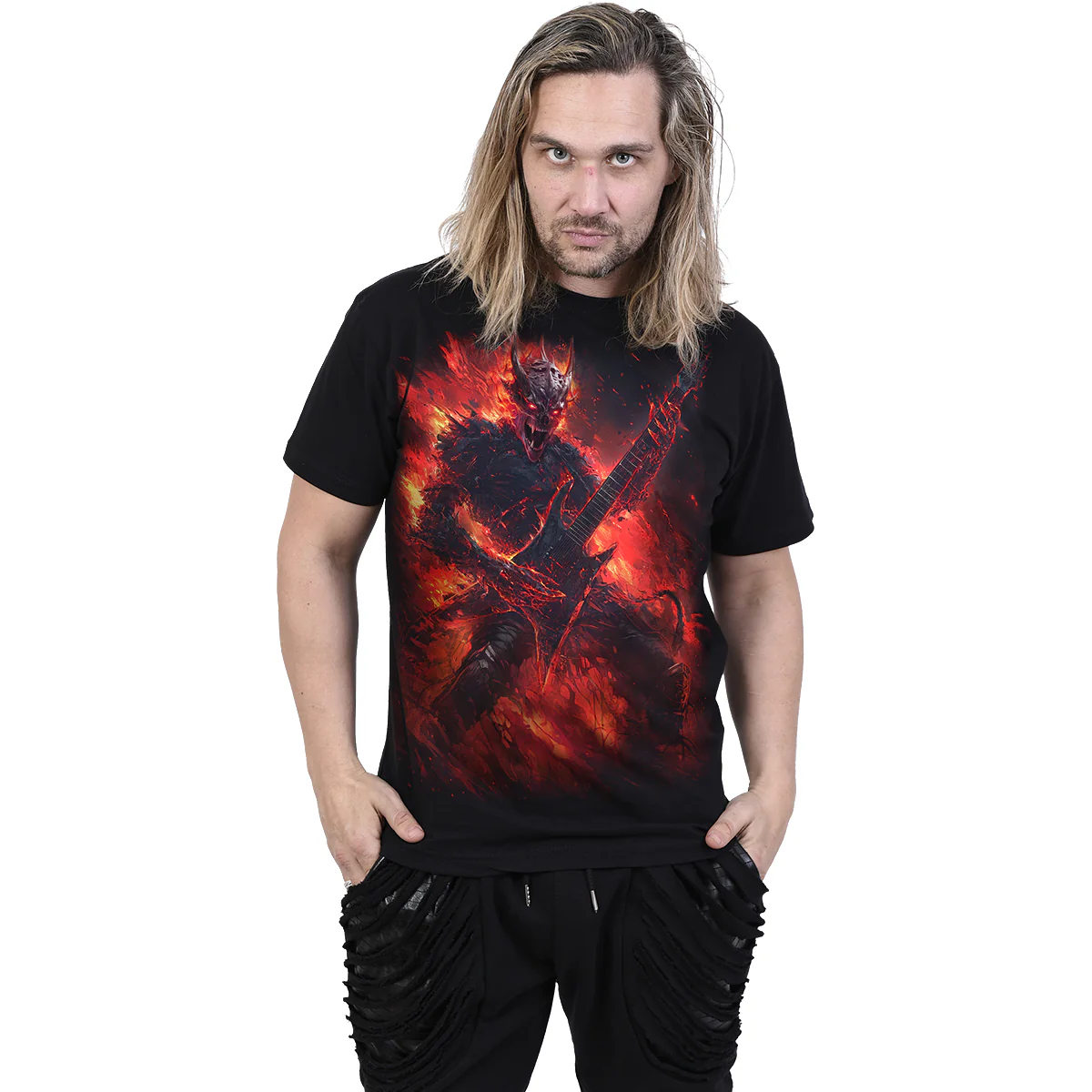 RIFF BURNER - T-Shirt Black - Image 3