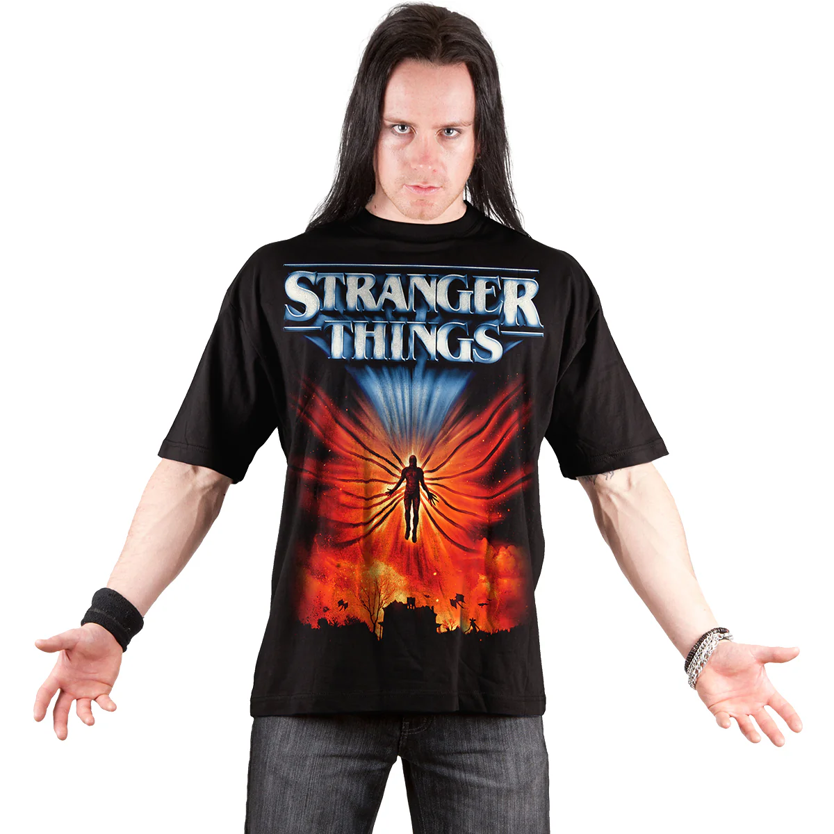 RISE OF VECNA - Front Print T-Shirt Black - Image 2