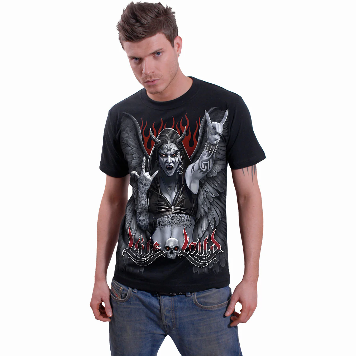 ROCK LOUD - T-Shirt Black - Image 3