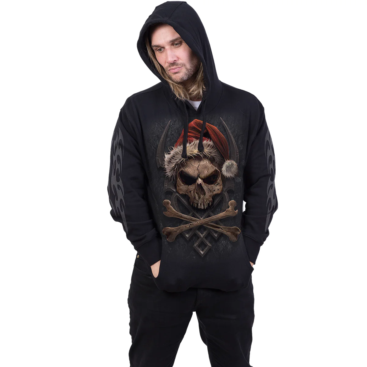 ROCK SANTA - Hoody Black - Image 3
