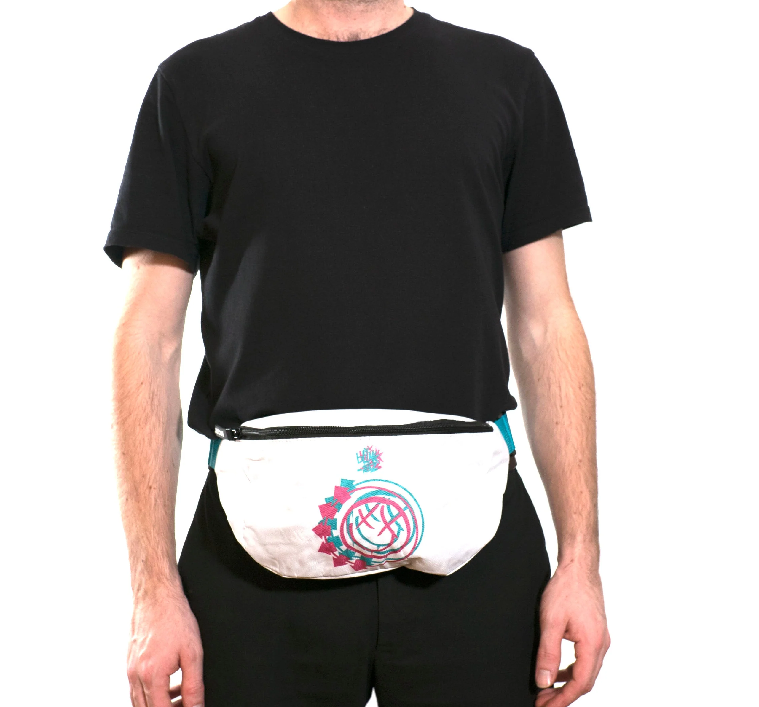 Rocksax Blink 182 Bum Bag (Fanny pack) - Smile White - Image 5
