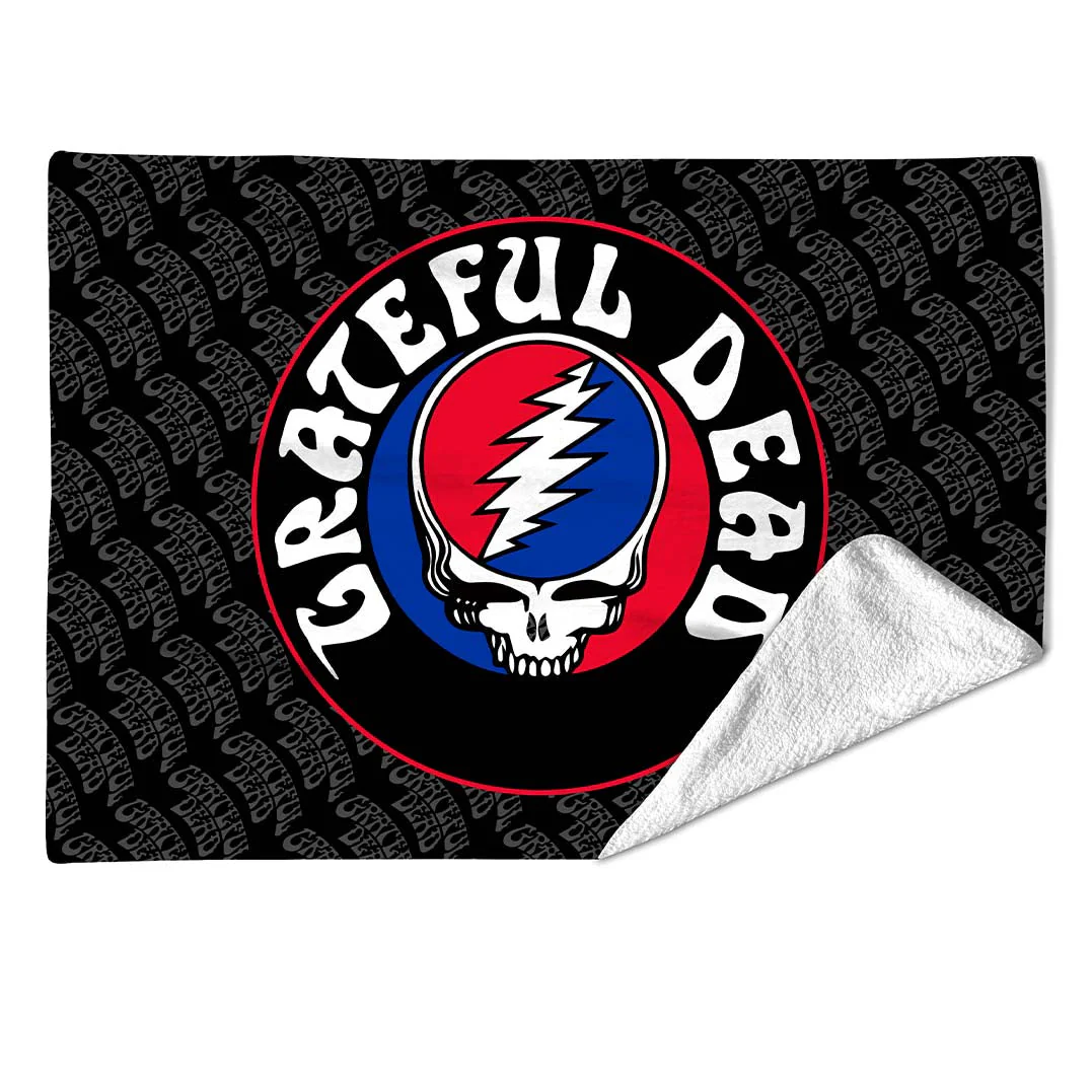 Rocksax Grateful Dead Sherpa Fleece Blanket - Logo - Image 2
