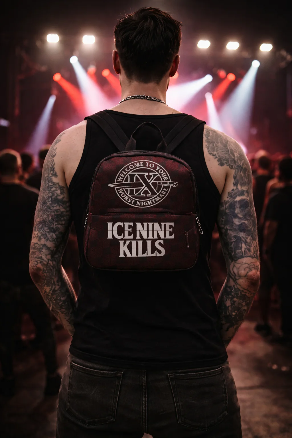 Rocksax Ice Nine Kills Mini Backpack - Welcome Nightmare - Image 3