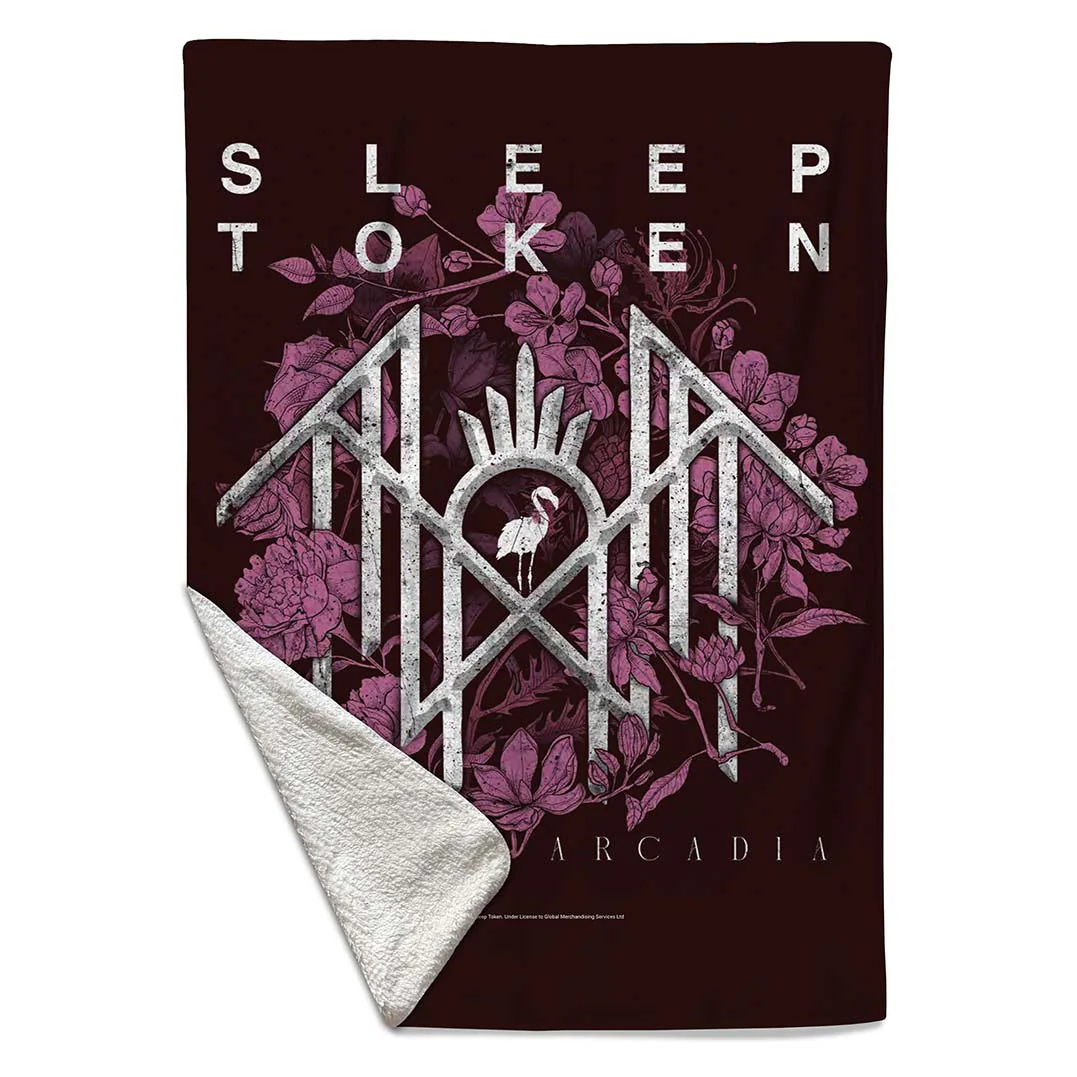 Rocksax Sleep Token Sherpa Fleece Blanket - Even In Arcadia 3