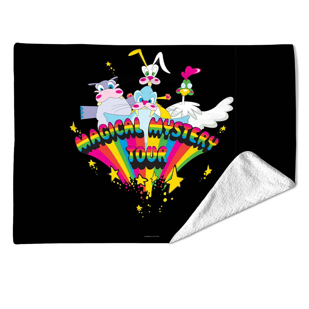 Rocksax The Beatles Blanket - Magical Mystery Characters Black - Image 2
