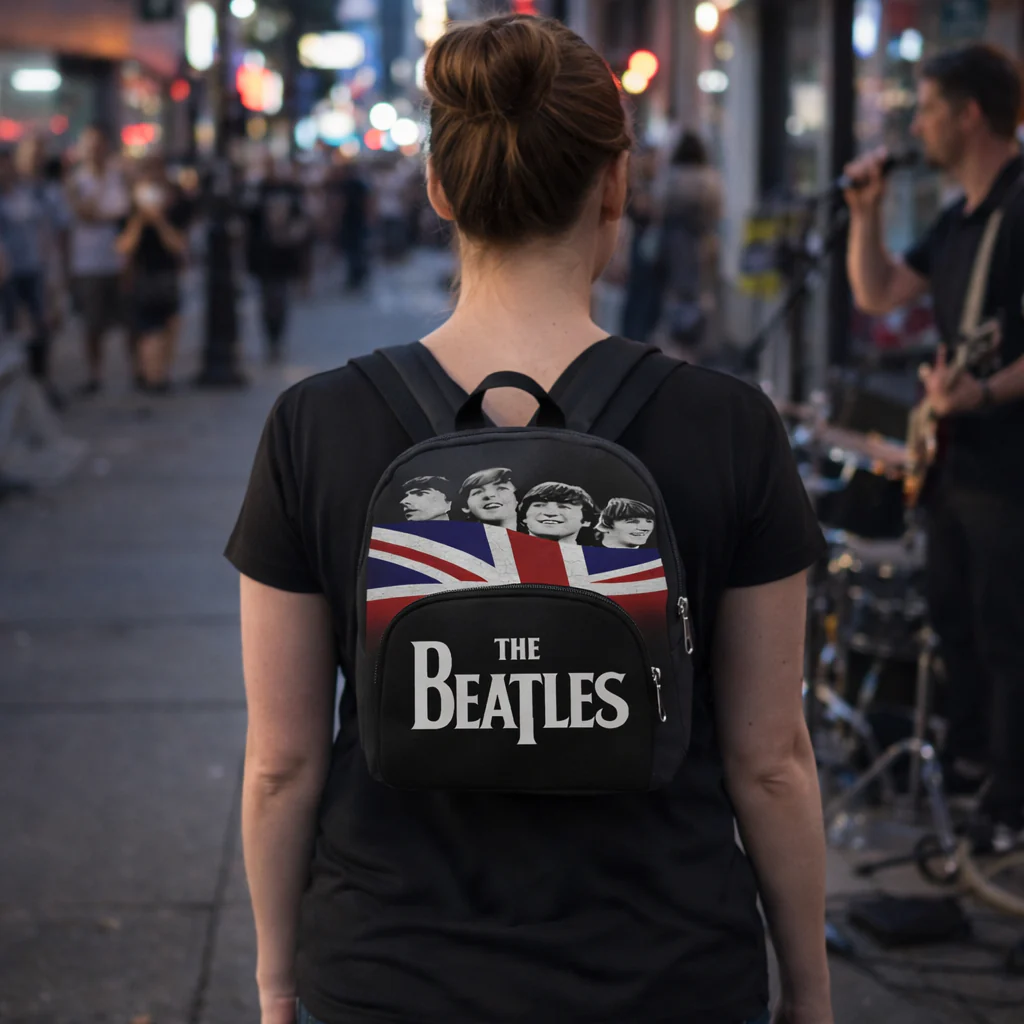 Rocksax The Beatles Mini Backpack - Let It Be ( Flag) - Image 2