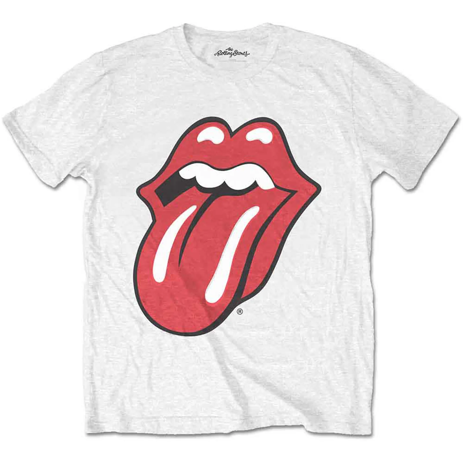 THE ROLLING STONES - CLASSIC TONGUE - T-Shirt White