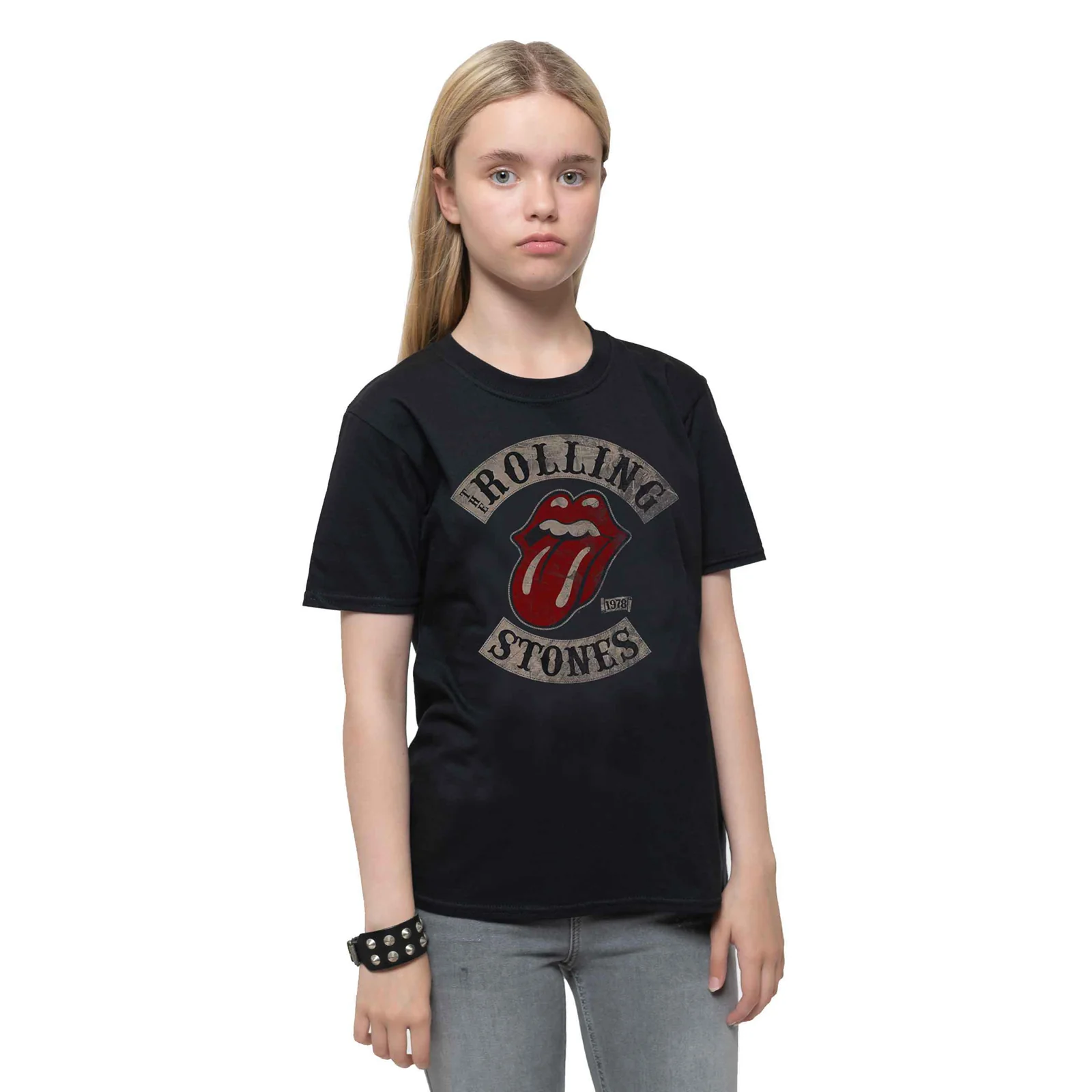 THE ROLLING STONES - TOUR 78 - Kids T-Shirt Black - Image 2