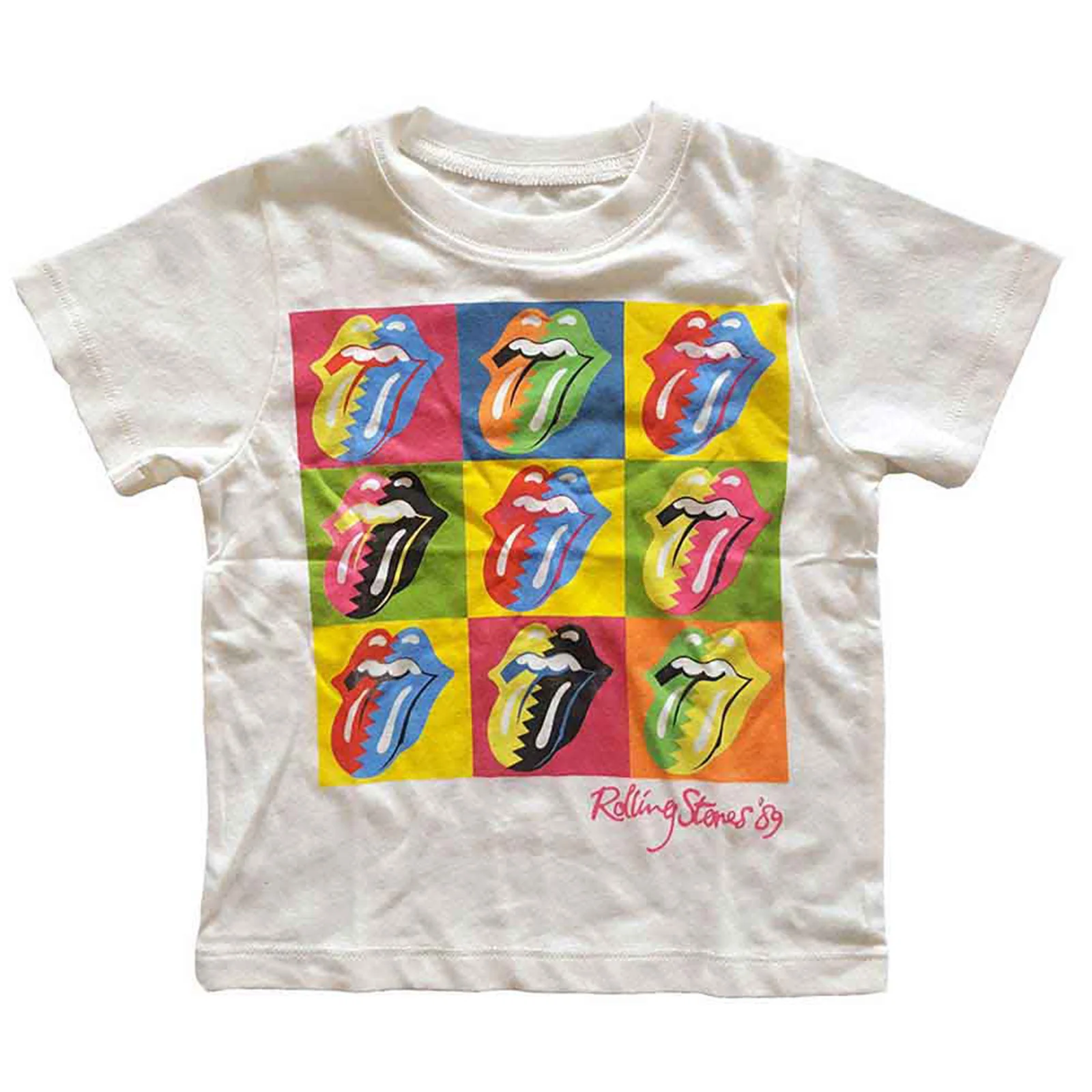 THE ROLLING STONES - TWO-TONE TONGUES - Toddler T-Shirt White