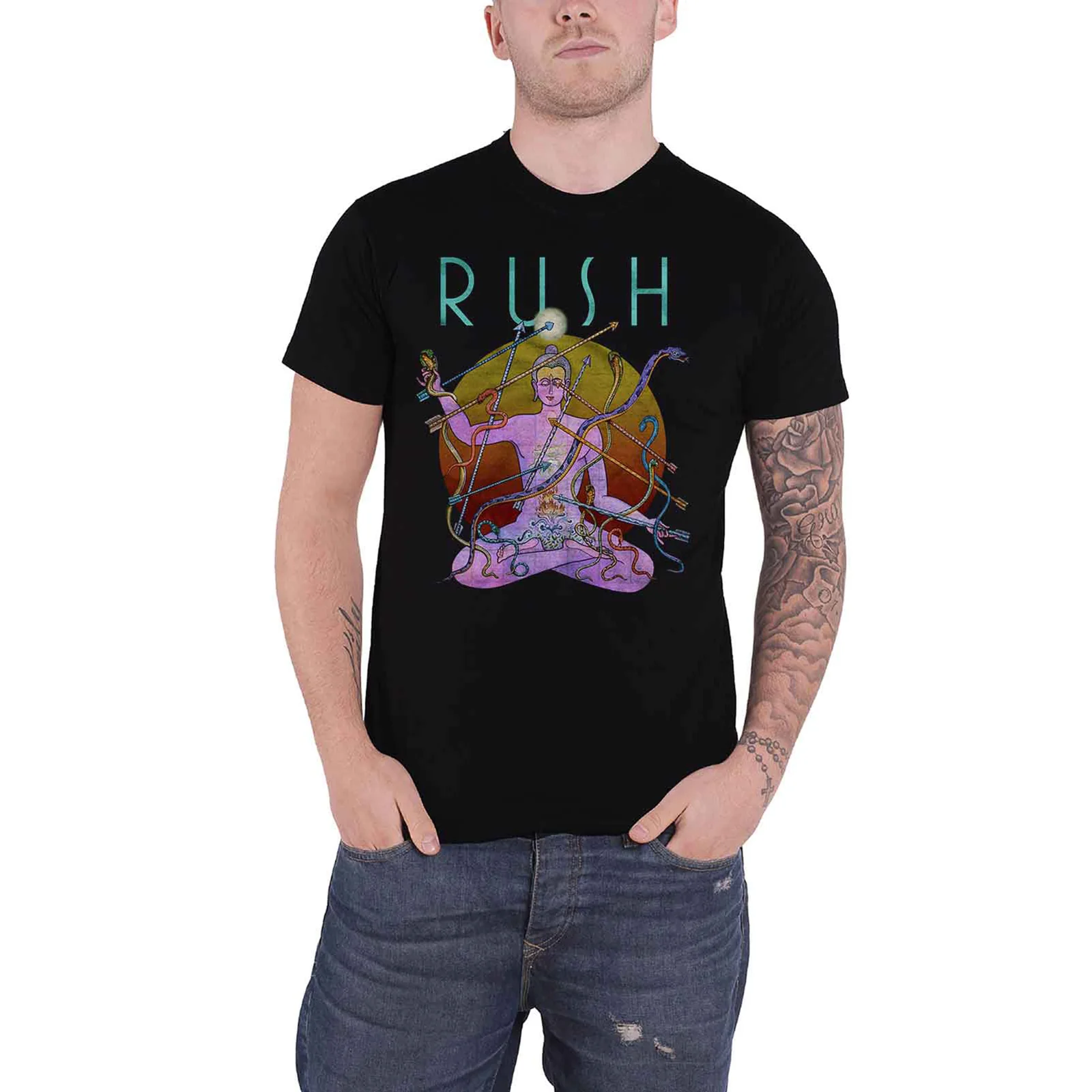 RUSH - SNAKES & ARROWS TOUR 2007 - T-Shirt Black (Back Print) - Image 3