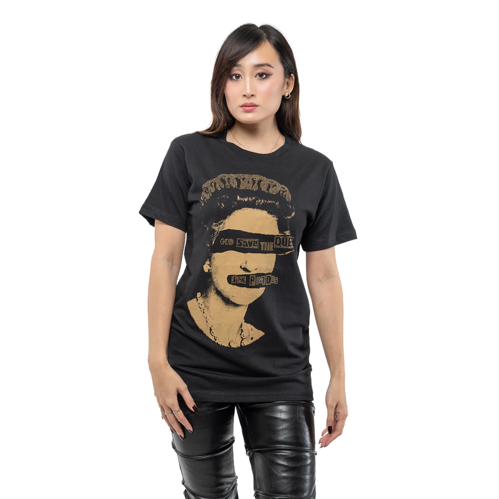 THE SEX PISTOLS - GOD SAVE THE QUEEN - T-Shirt Black (Embellished) - Image 3