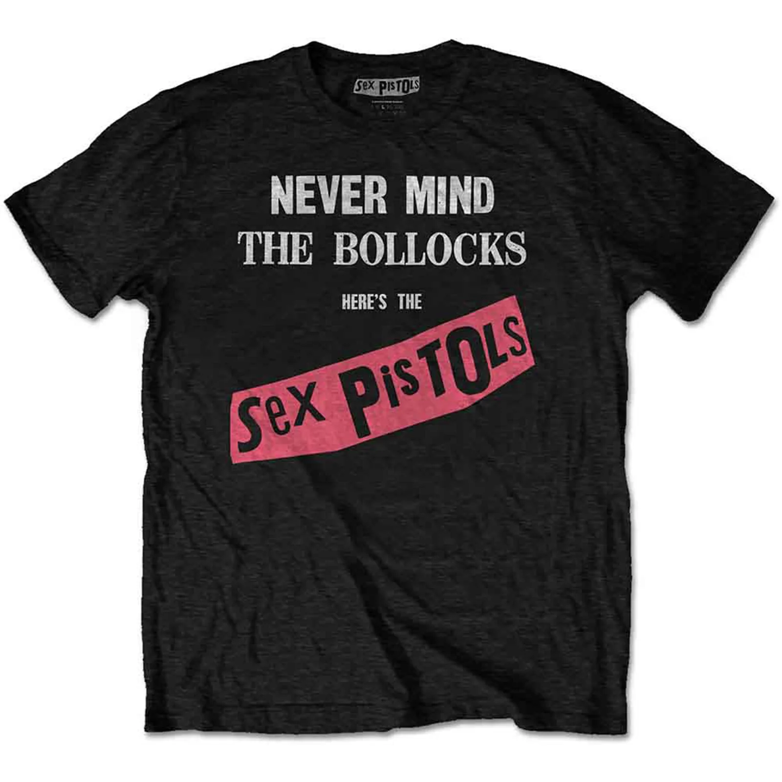 THE SEX PISTOLS - NEVER MIND THE BOLLOCKS ORIGINAL ALBUM - T-Shirt Black