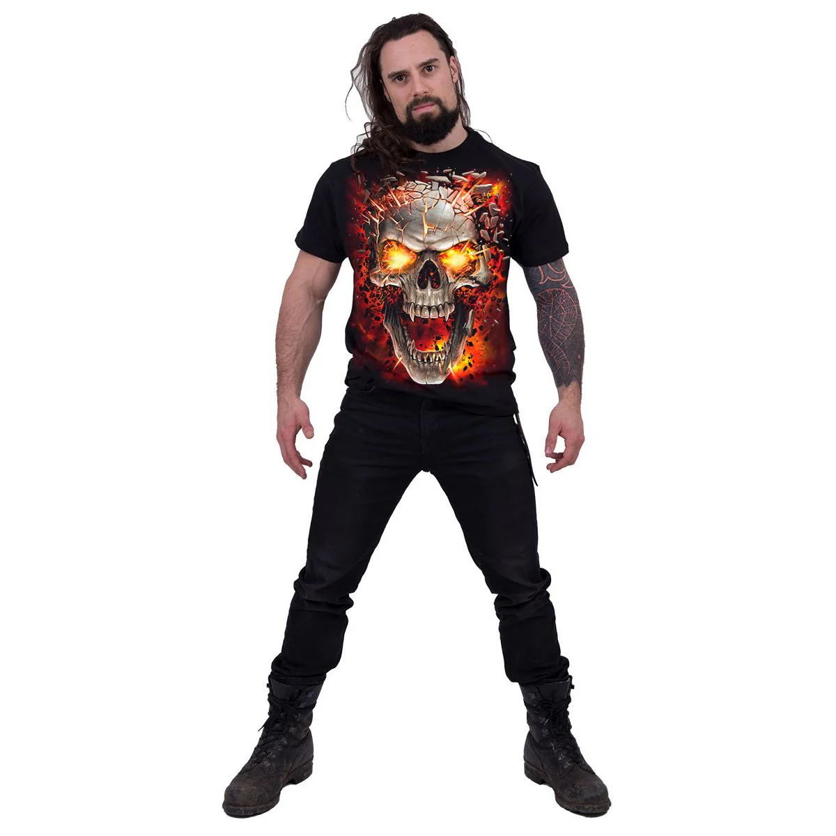 SKULL BLAST - T-Shirt Black - Image 3