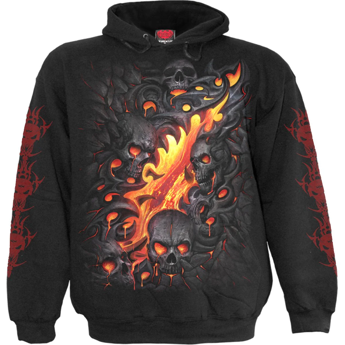 SKULL LAVA - Hoody Black - Image 2