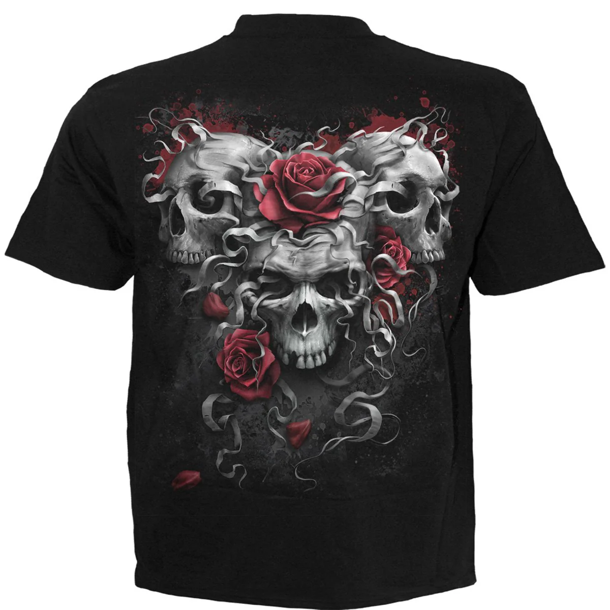 SKULLS N ROSES - T-Shirt Black - Image 2