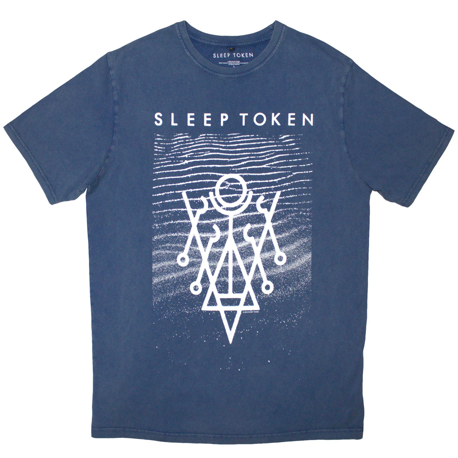 SLEEP TOKEN - GIVE - Stone Wash T-Shirt Blue