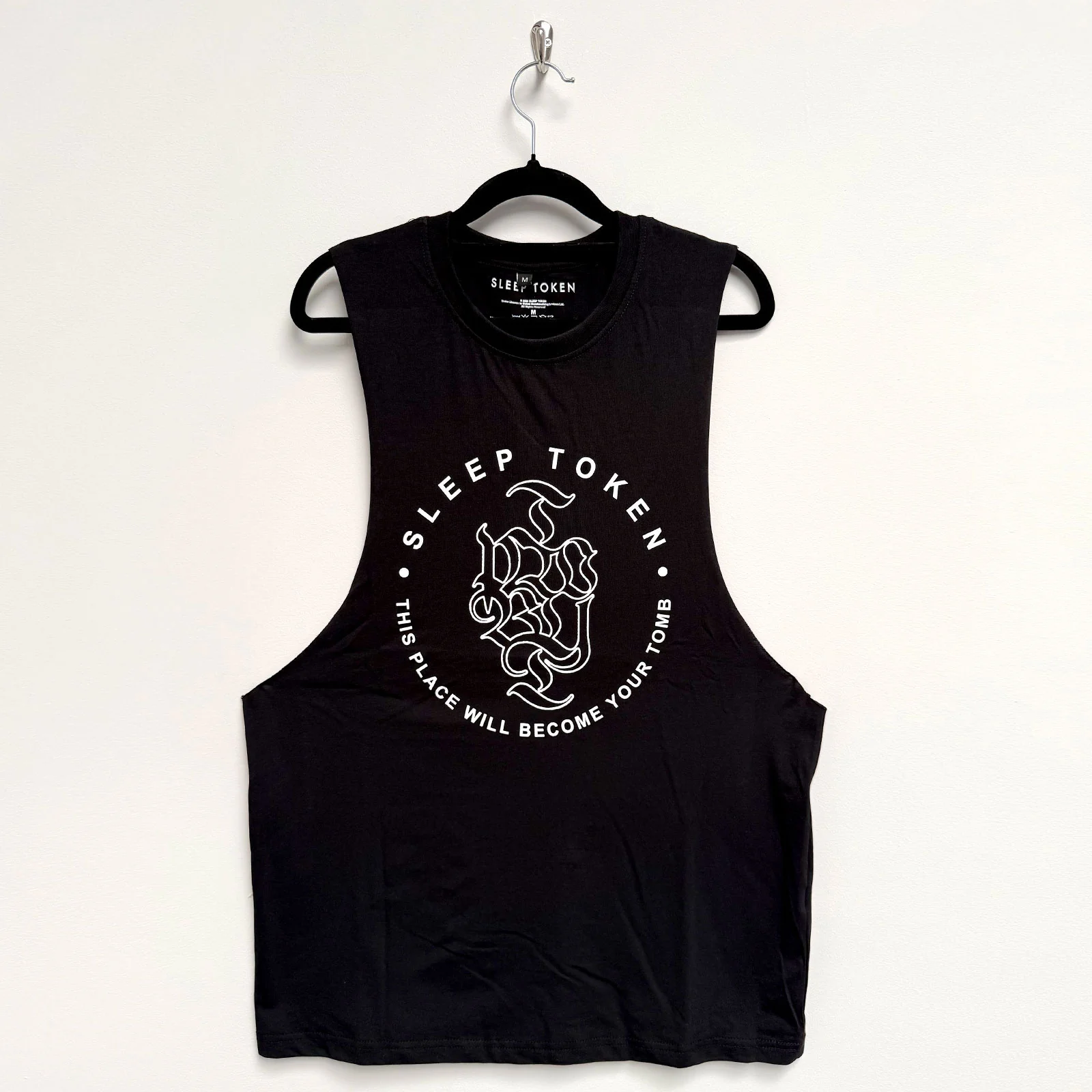 SLEEP TOKEN - TOMB TEXT RING - Vest T-Shirt Black