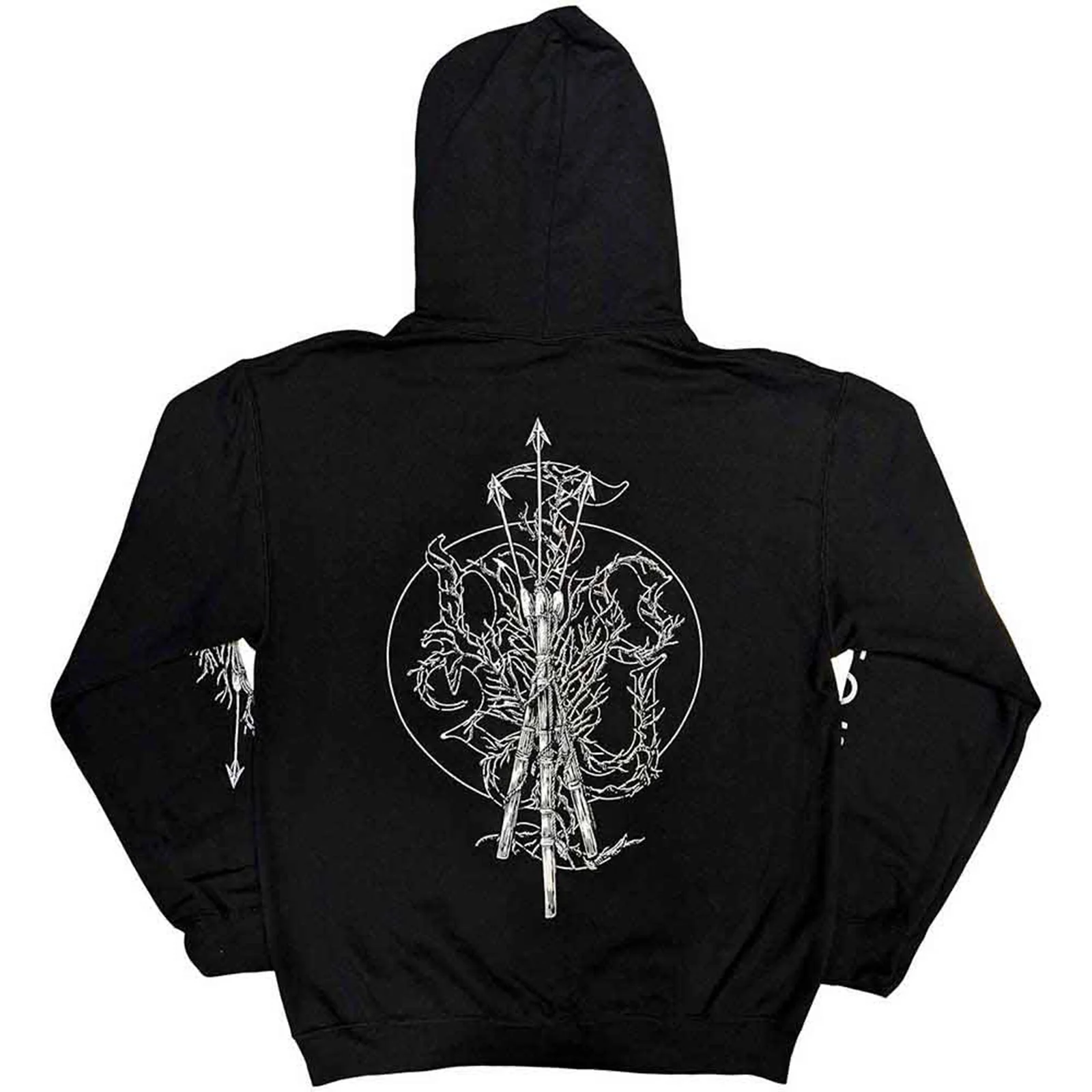 SLEEP TOKEN - TRINITY - Pullover Hoodie Black (Back Print & Sleeve Print) - Image 2