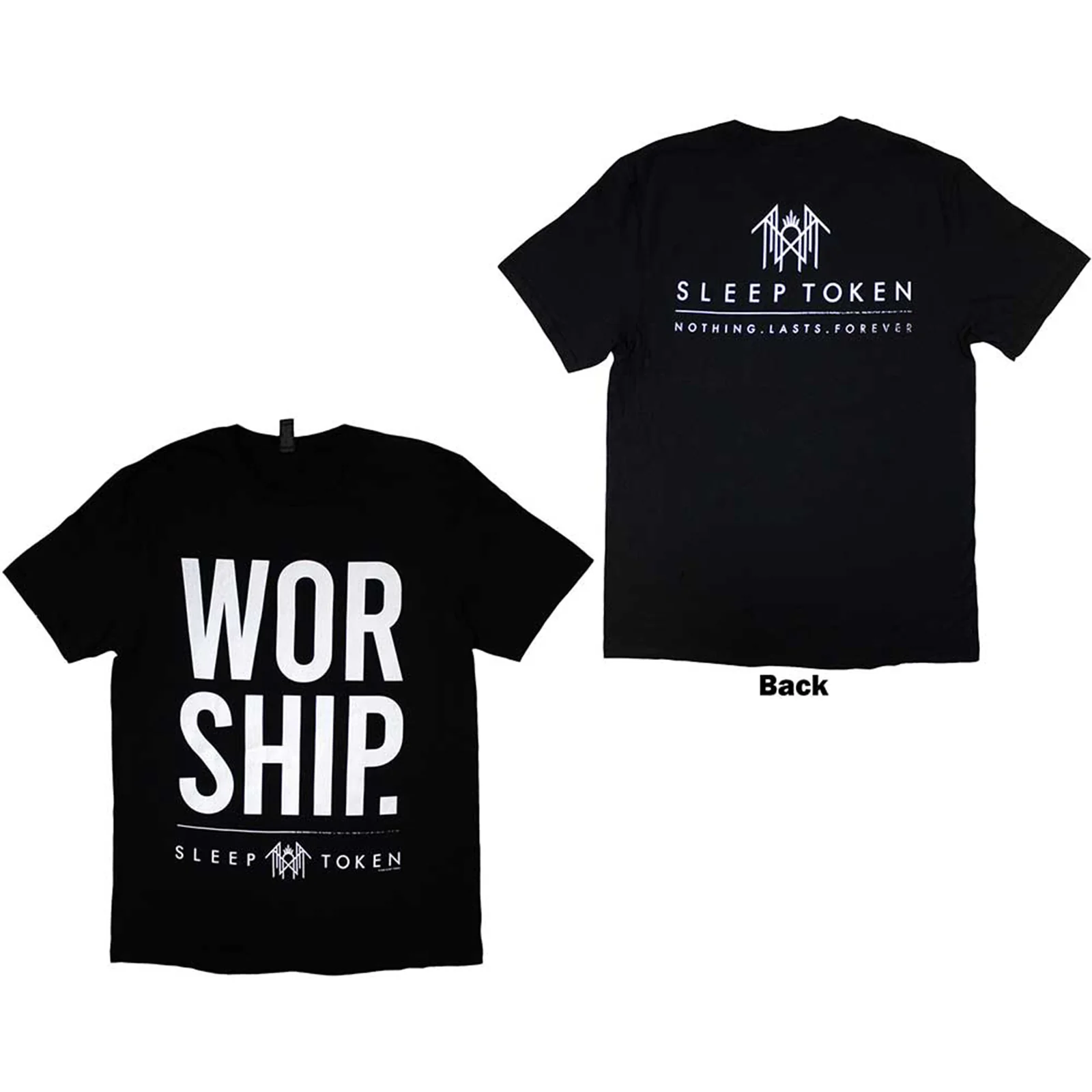 SLEEP TOKEN - WORSHIP - T-Shirt Black (Back Print)